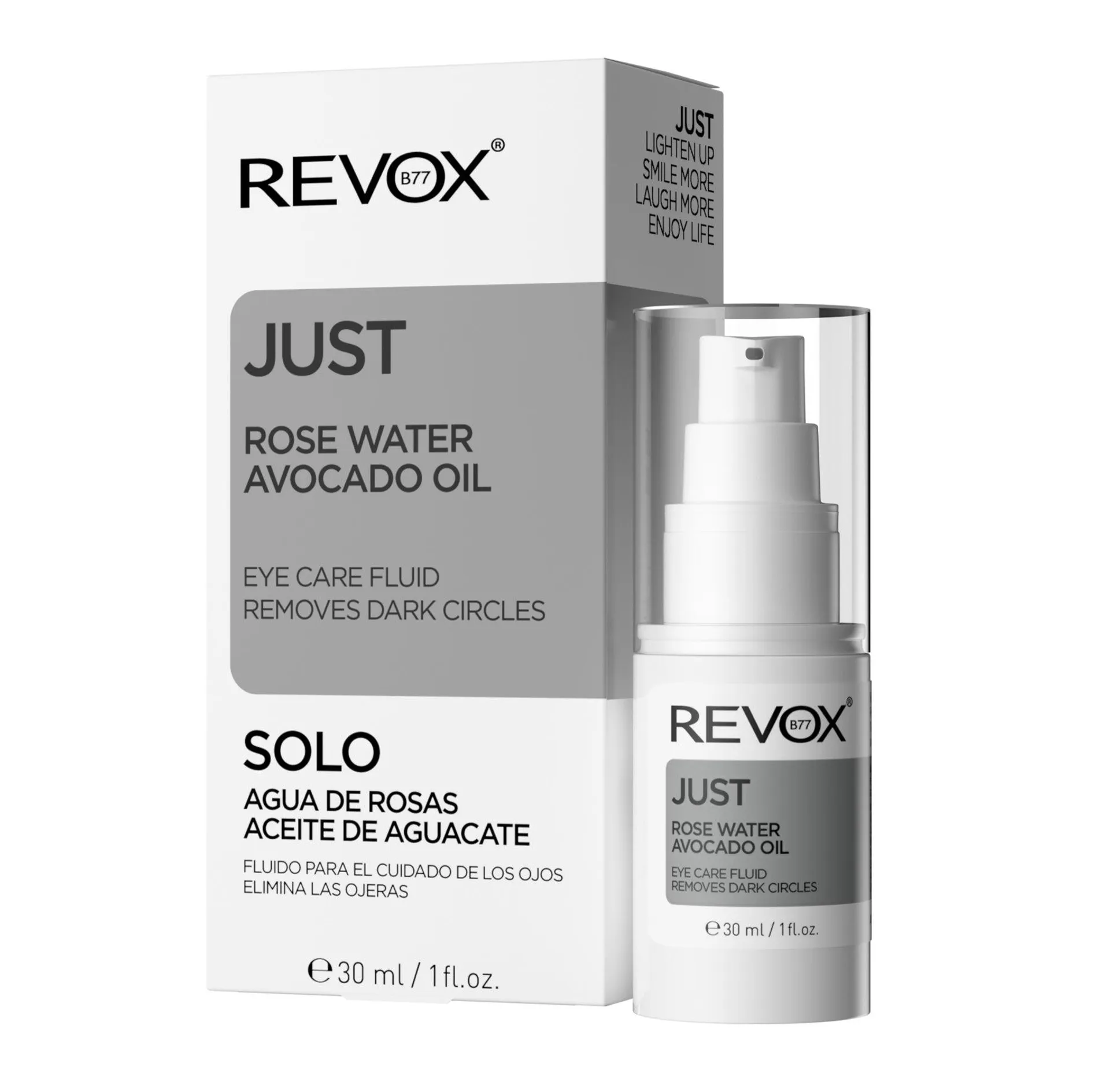 SERUM PARA OJOS AGUA DE ROSAS Y ACEITE DE AGUACATE - REVOX B77