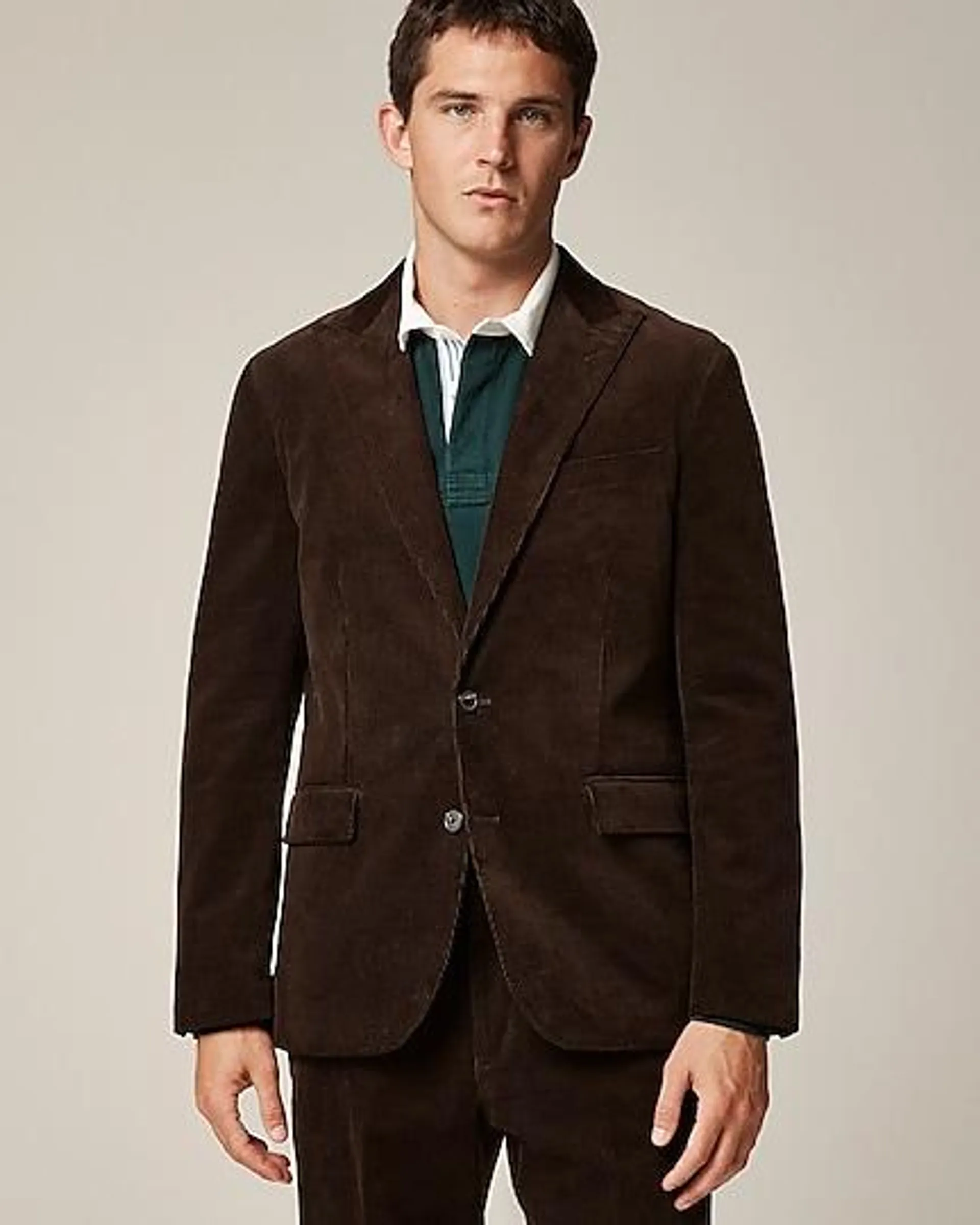 Crosby Classic-fit suit jacket in Italian cotton corduroy