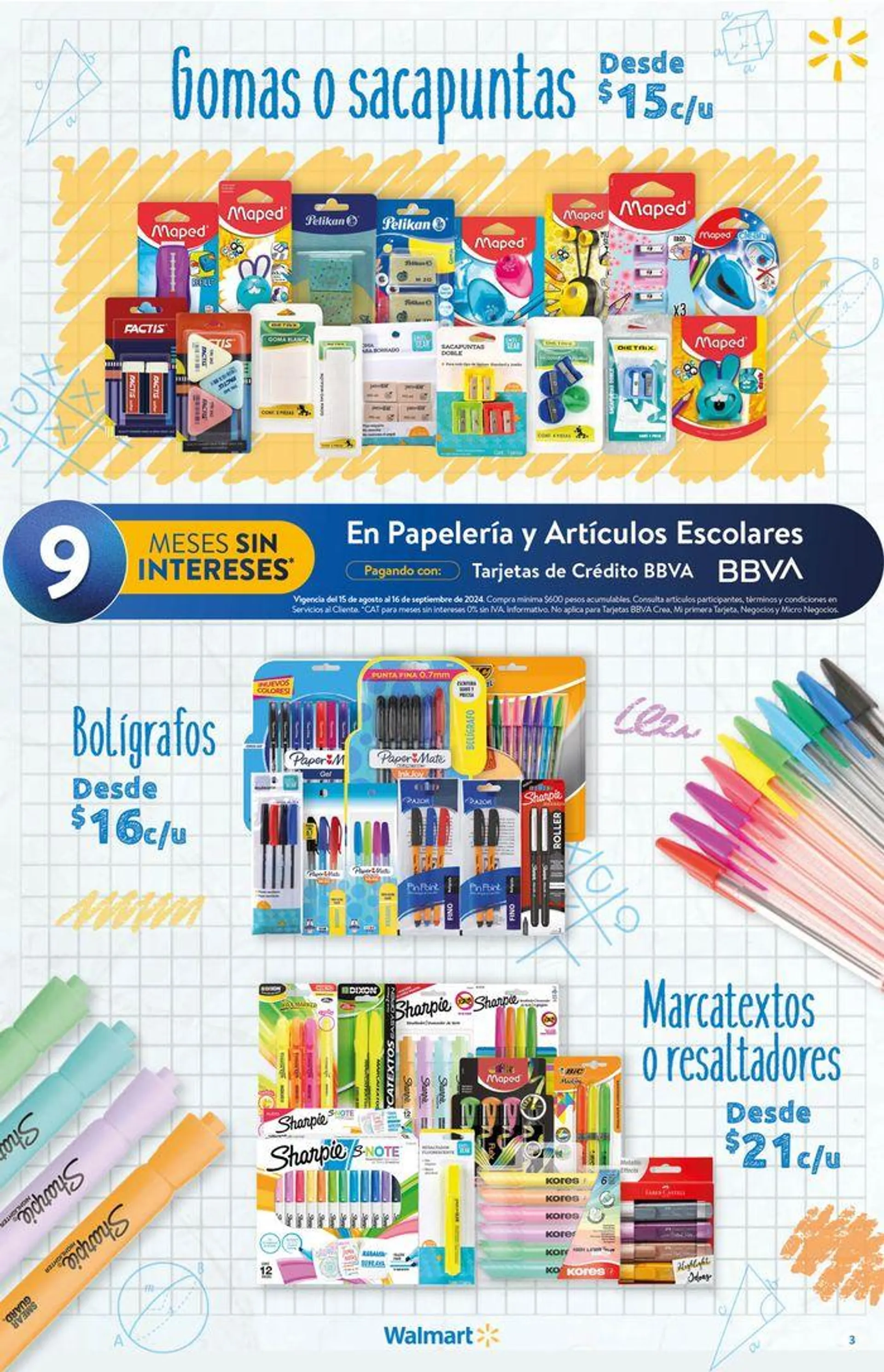 Catálogo de Walmart - Back to School 16 de agosto al 17 de septiembre 2024 - Pagina 3