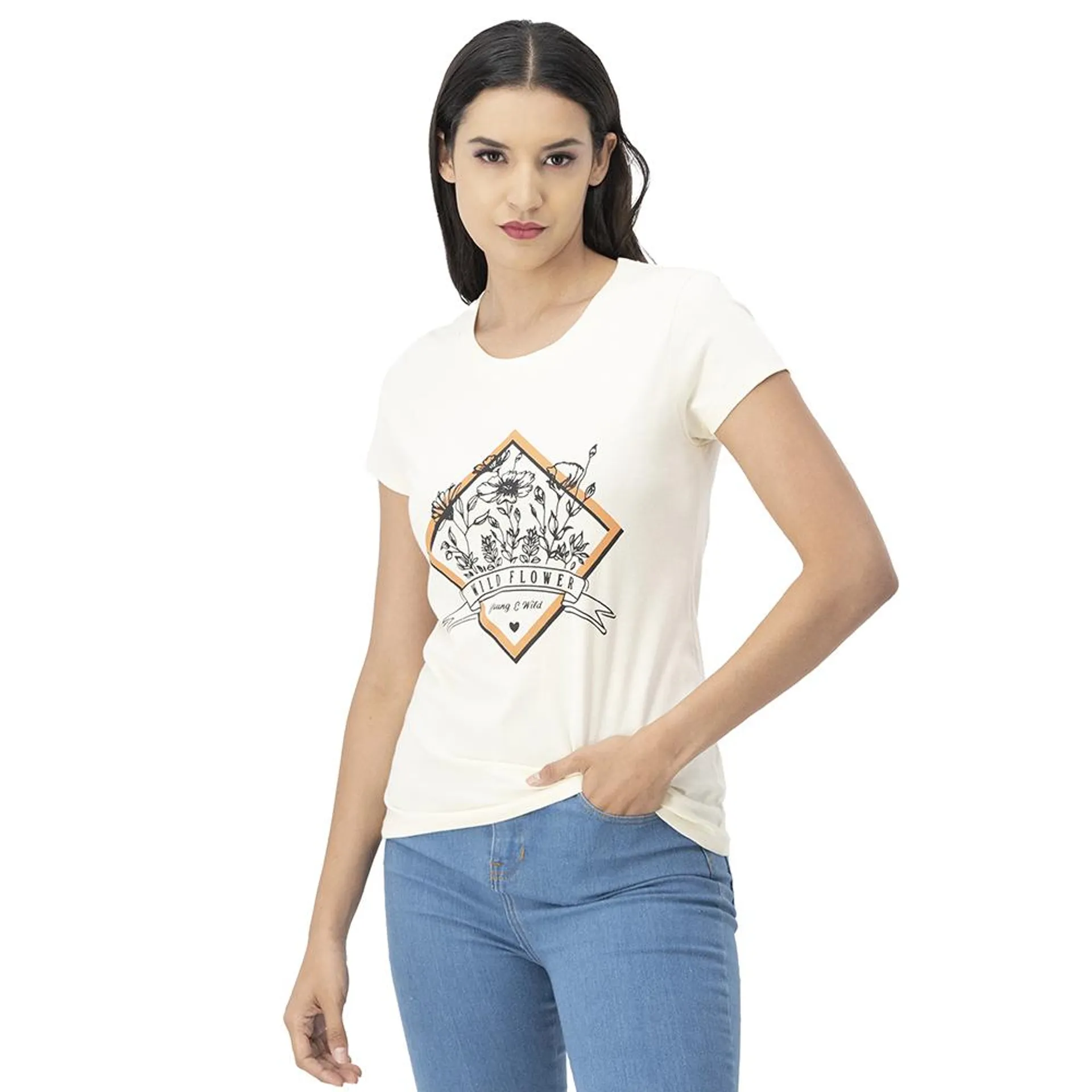 Playera Mujer Wild Flower