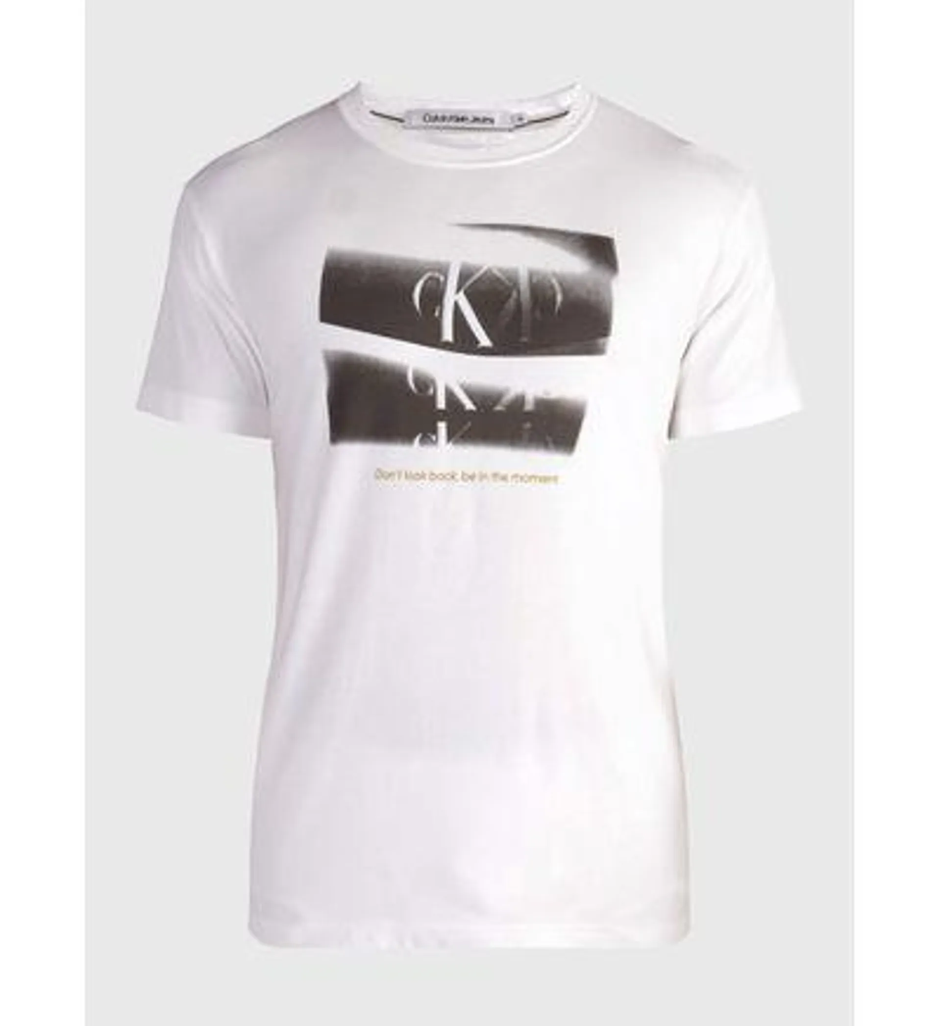 Playera Calvin Klein Monograma Hombre Blanco