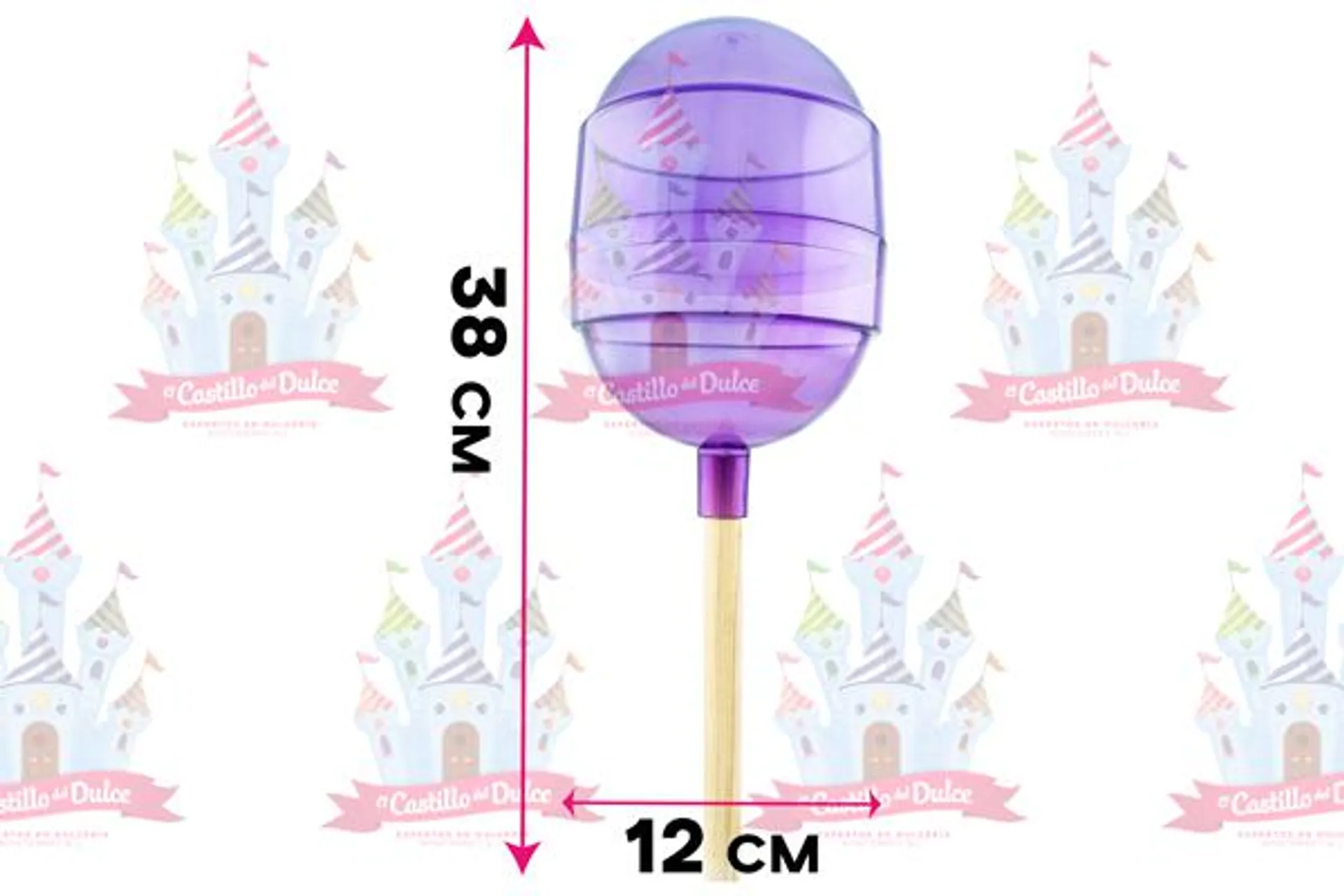 PALETA PLASTICO GRANDE MORADO 1 PZA