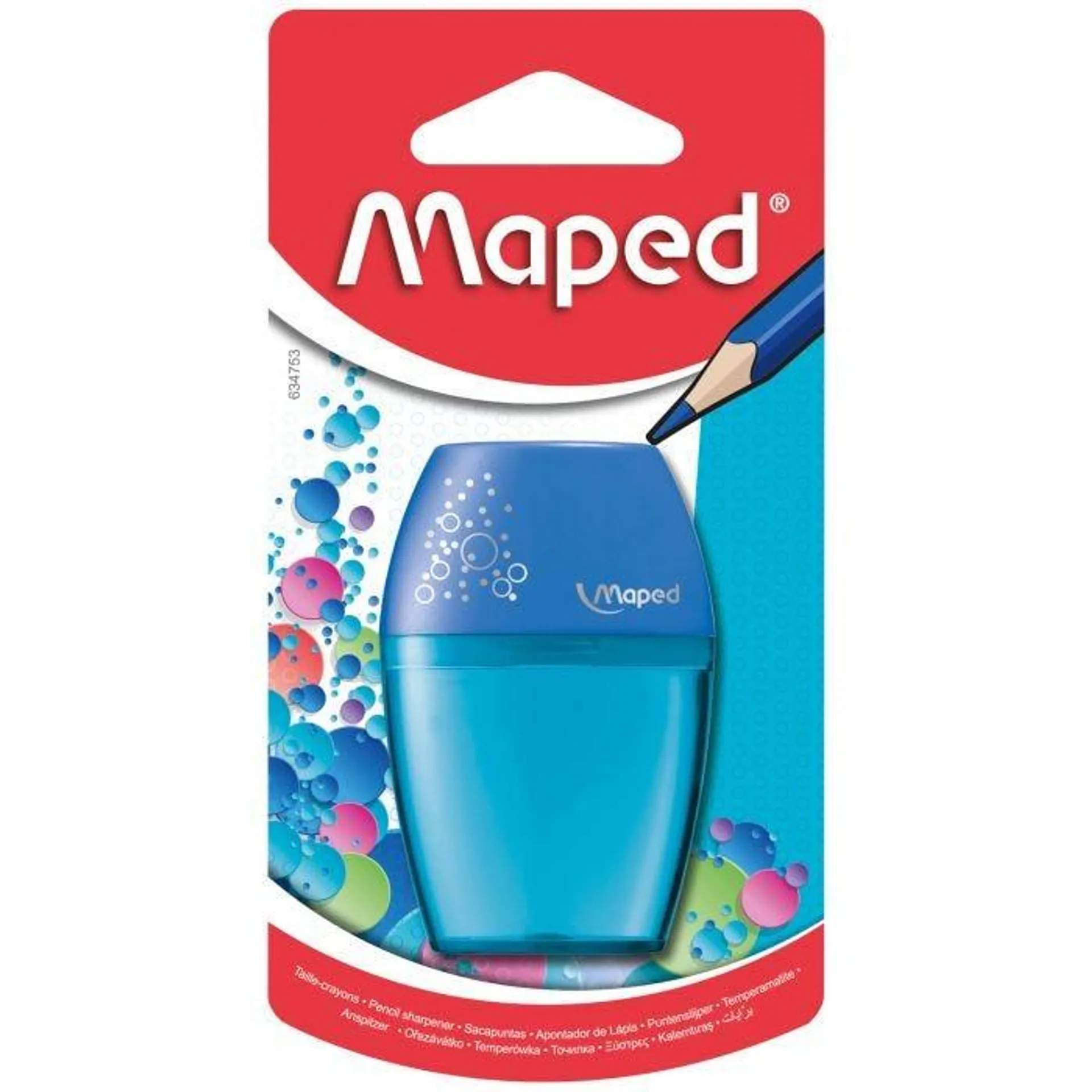 Sacapuntas con Depósito Maped Shaker Elíptico Bl/1