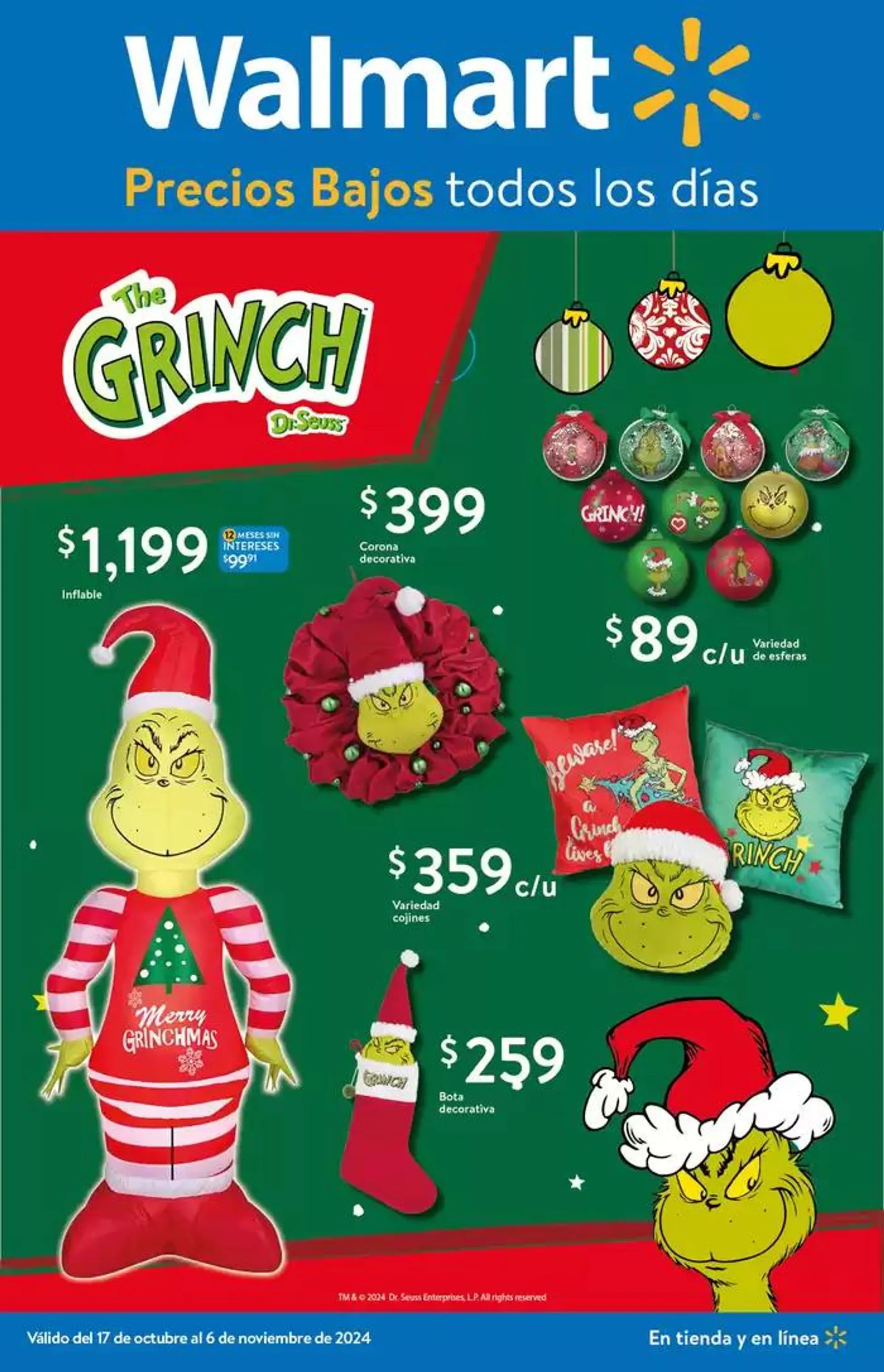 Catálogo de Walmart - The Grinch 21 de octubre al 6 de noviembre 2024 - Pagina 1