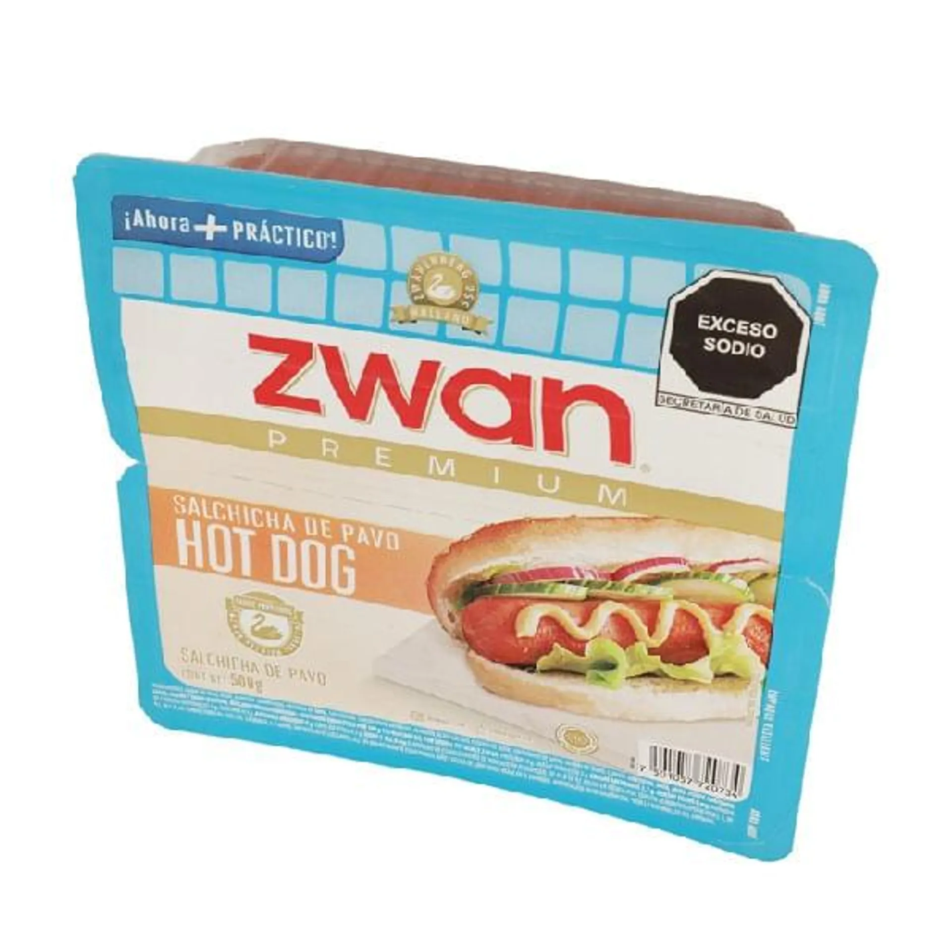 Salchicha Zwan hot dog pavo 500 g