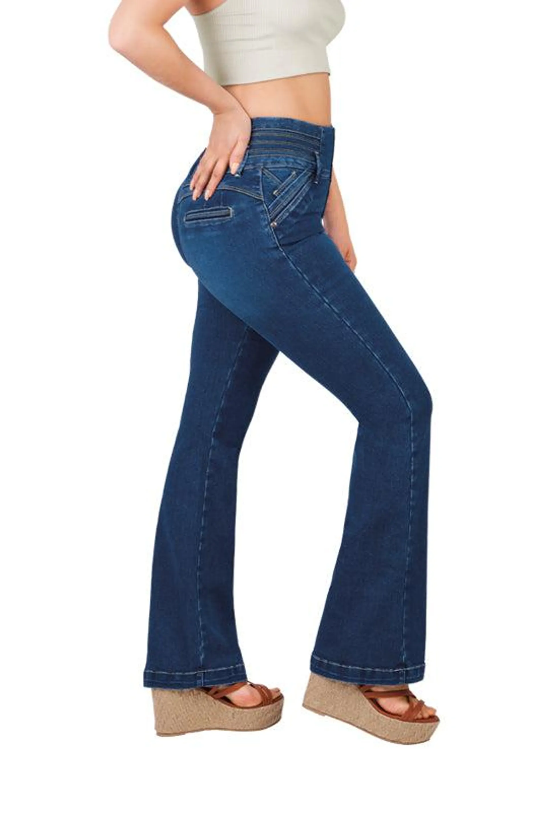 Jeans colombiano corte campana 07015