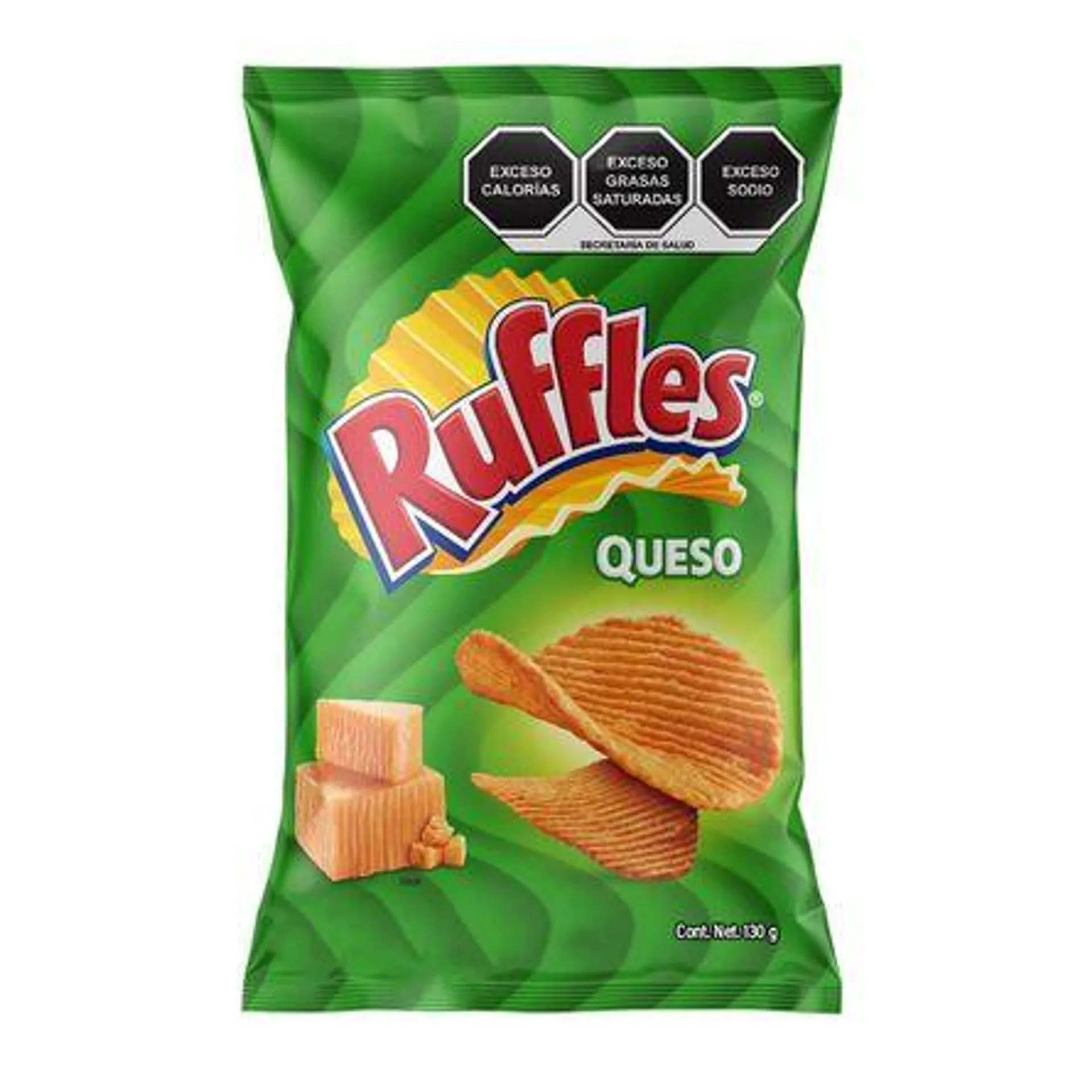 Papas Fritas Onduladas Sabor Queso Sabritas Ruffles 120 G