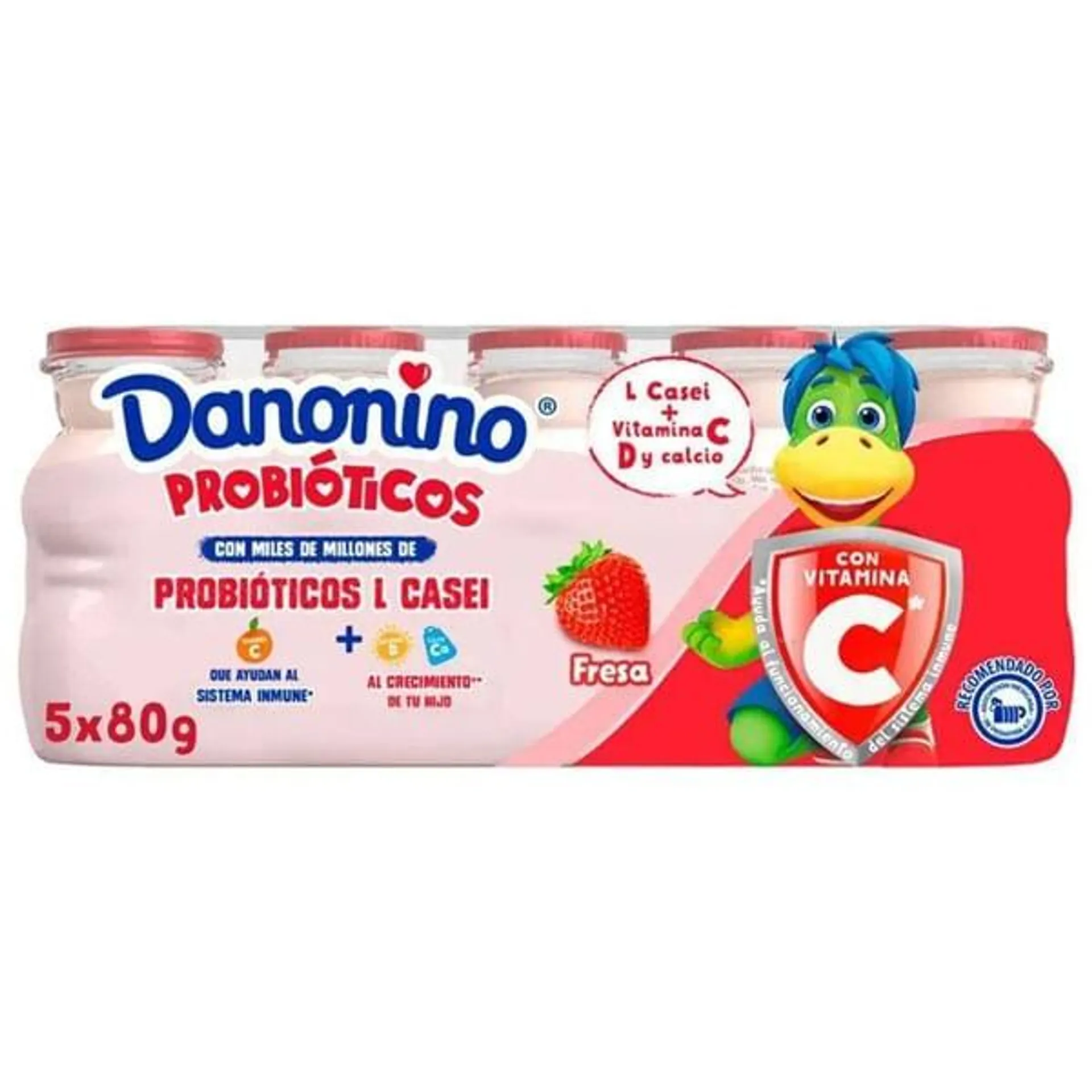 Danonino probióticos 5 piezas de 80 g