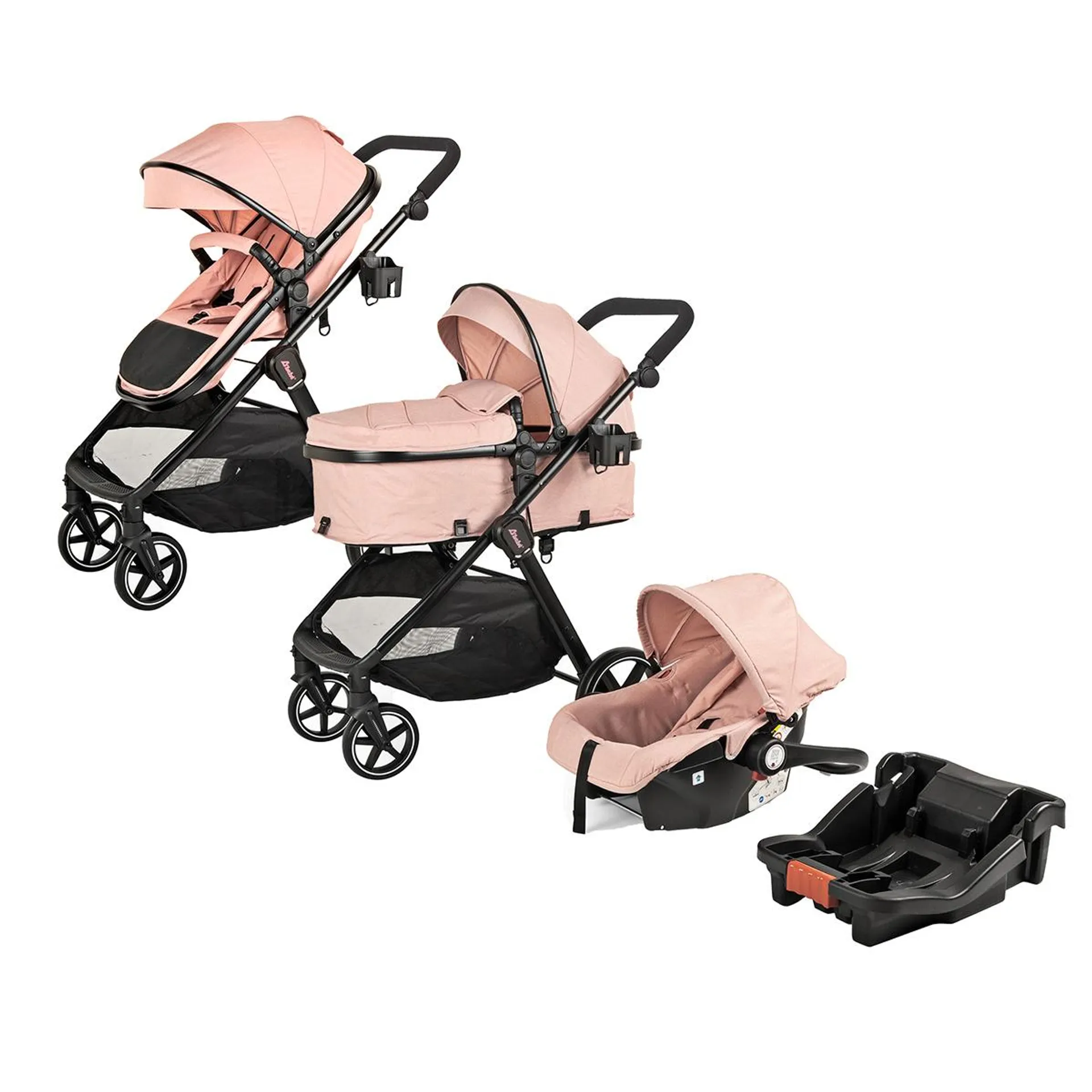 Carriola Travel System King Rosa