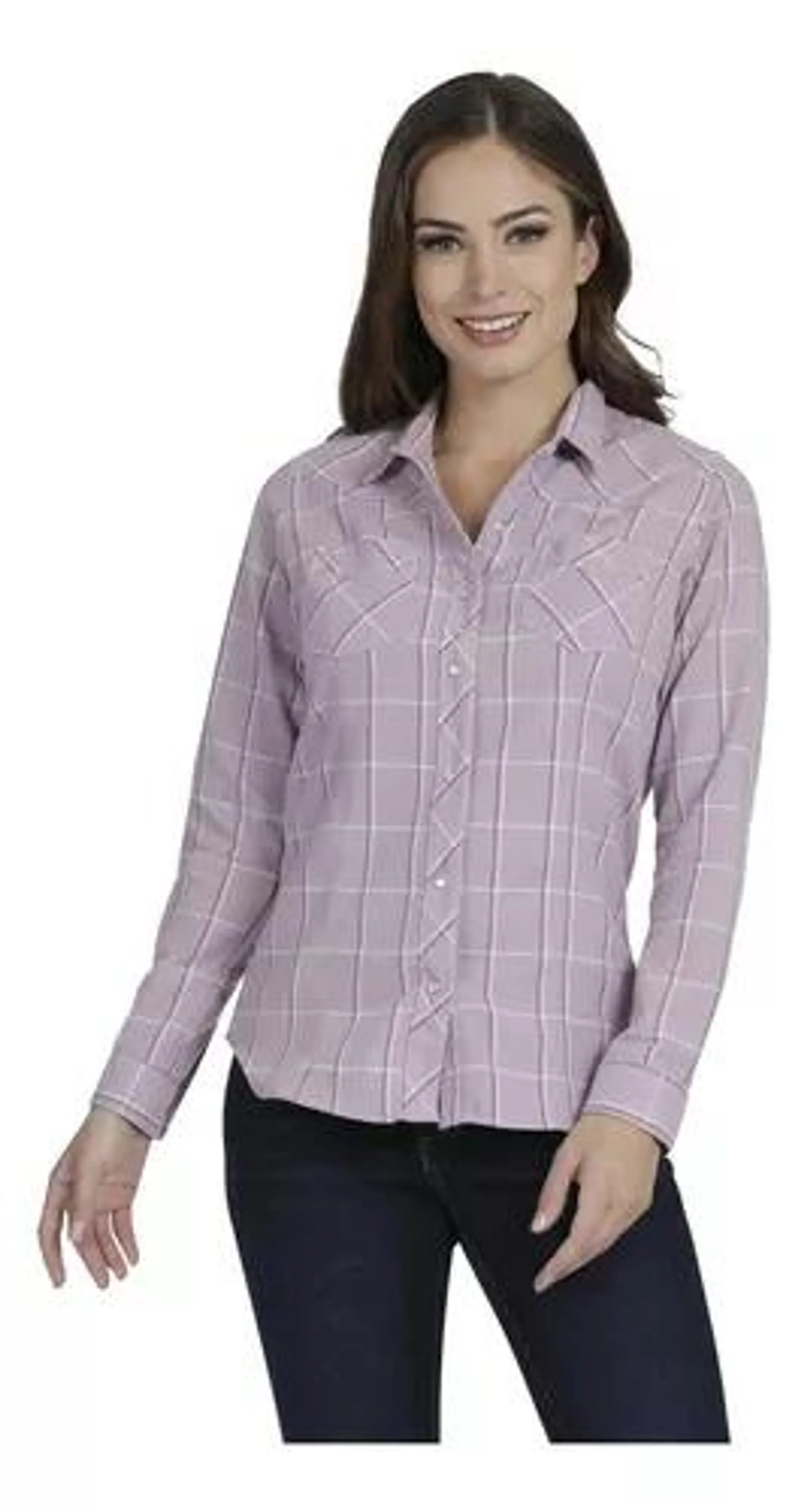 Blusa Vaquera Mujer Wrangler Slim Fit Manga Larga 991