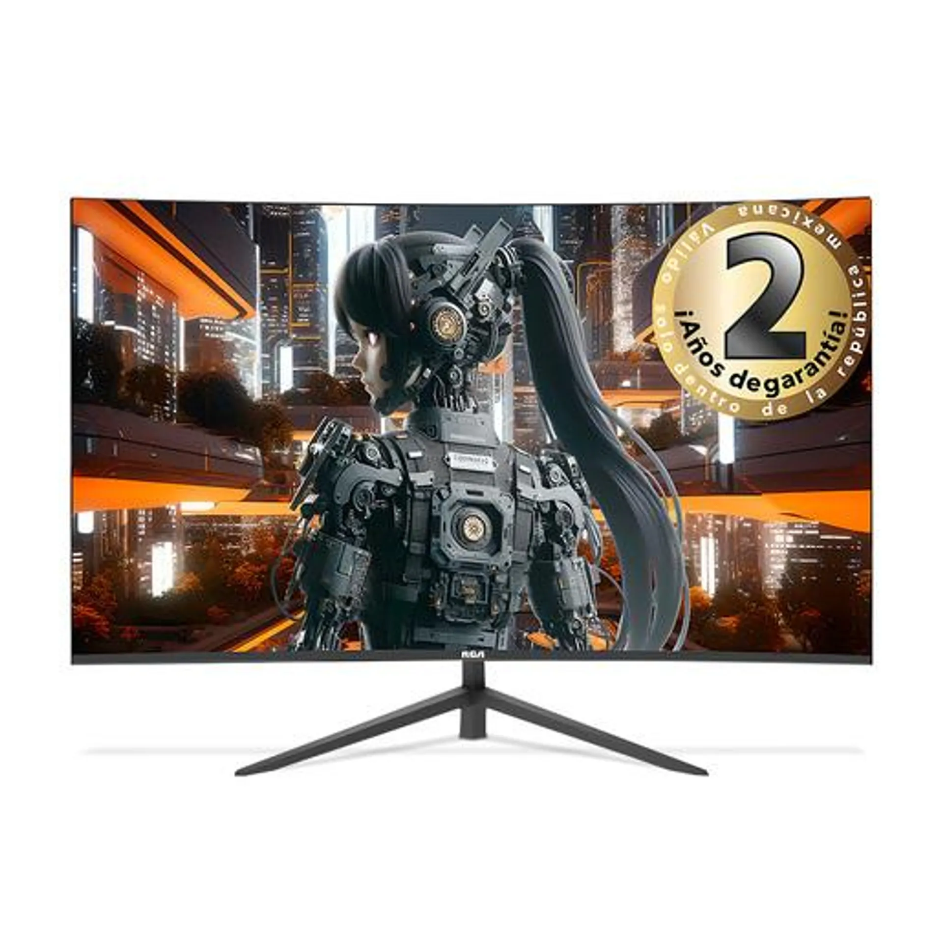 Monitor Gamer Curvo RCA MCQ27 27 pulg. Full HD 165Hz Negro