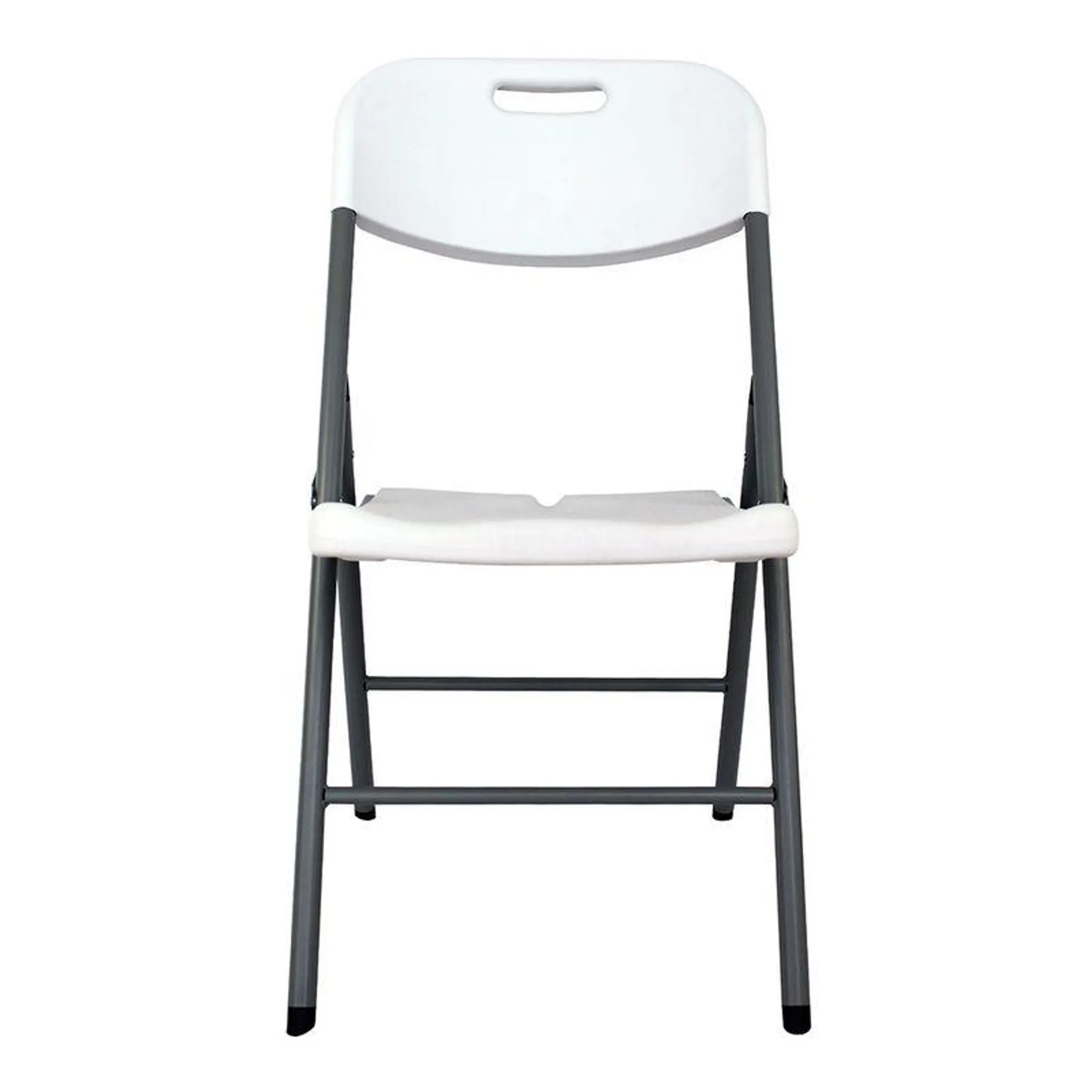 Silla Plegable Tubular-Plastico Blanco Em-Y01B