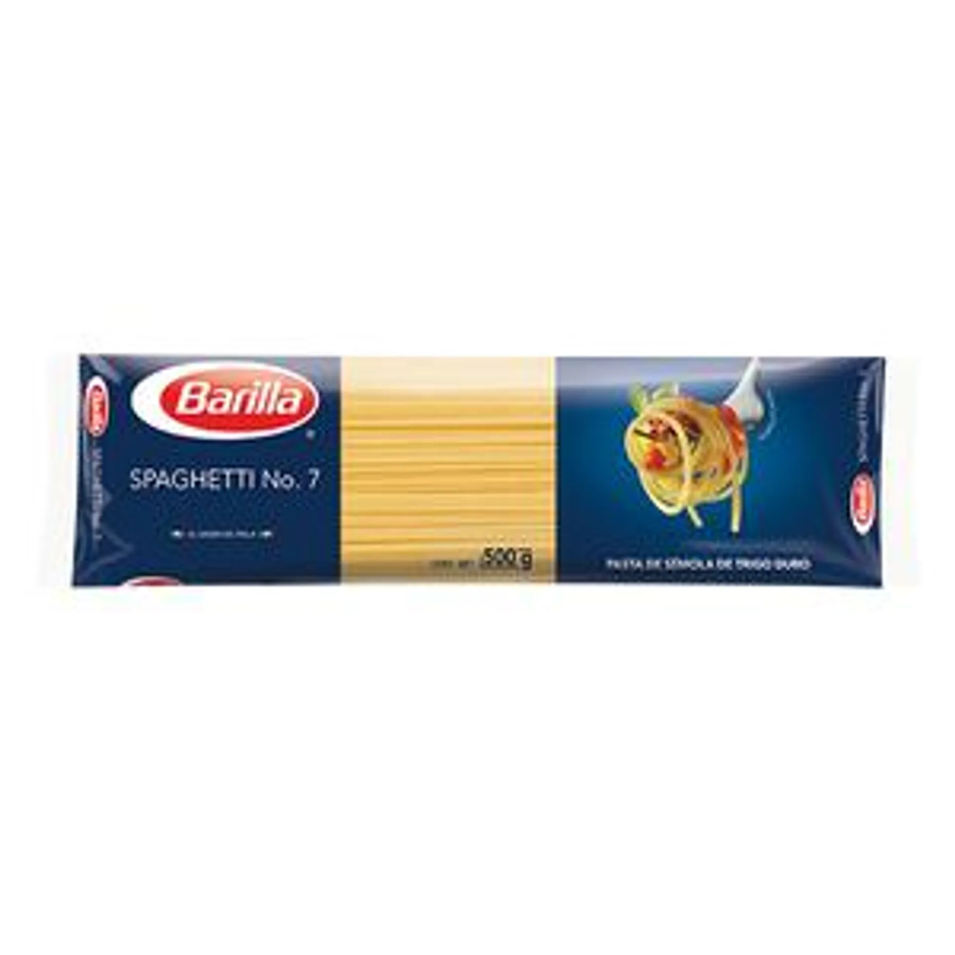 PASTA DE SÉMOLA SPAGHETTI NO.7 BARILLA 500 GR.