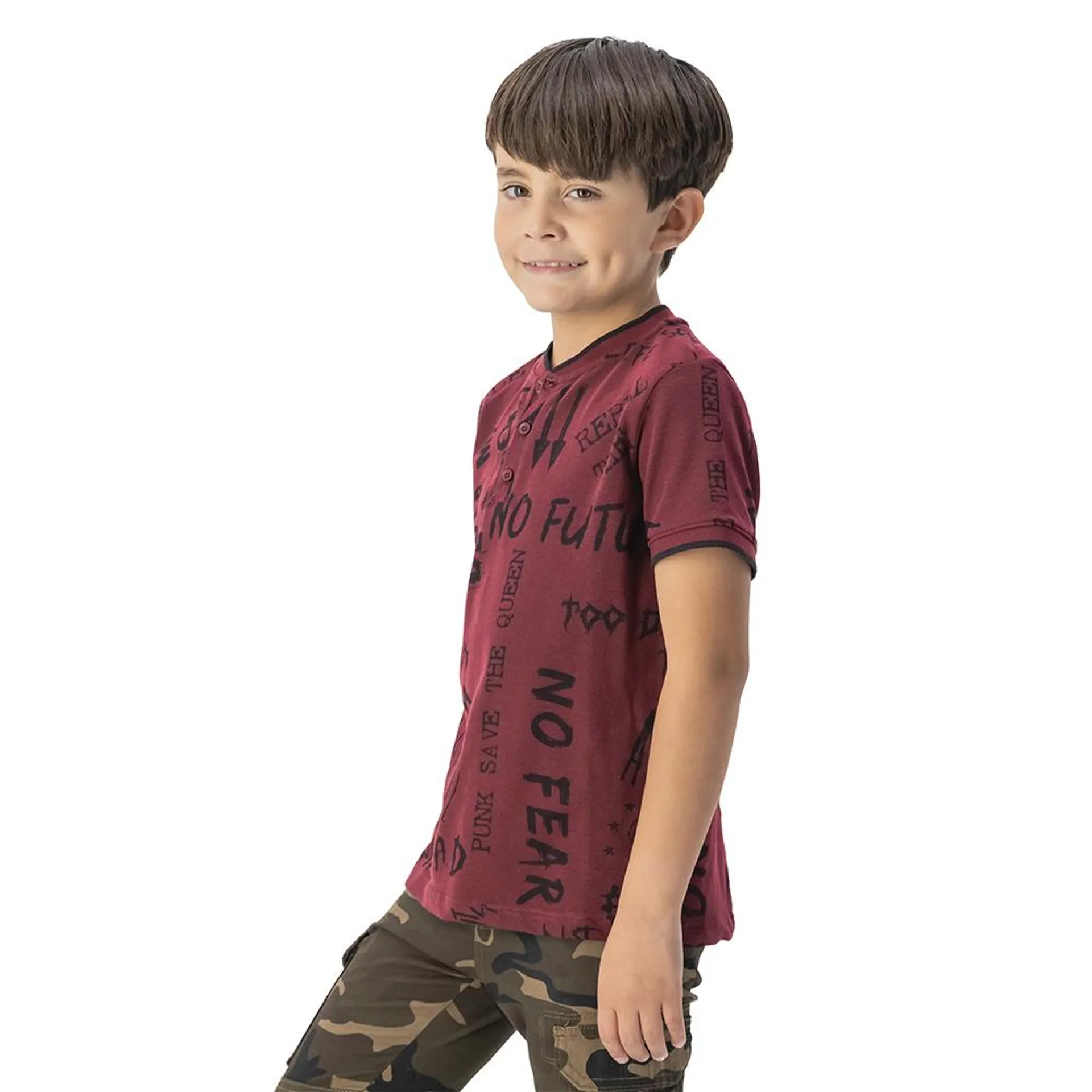 Playera Hummo Niño Henley