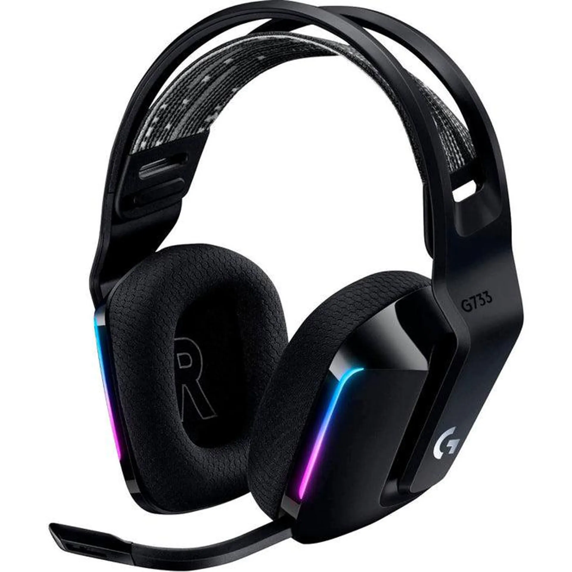 Audifonos Gamer LOGITECH G733 Lightspeed RGB Lightsync Negro 981-000863