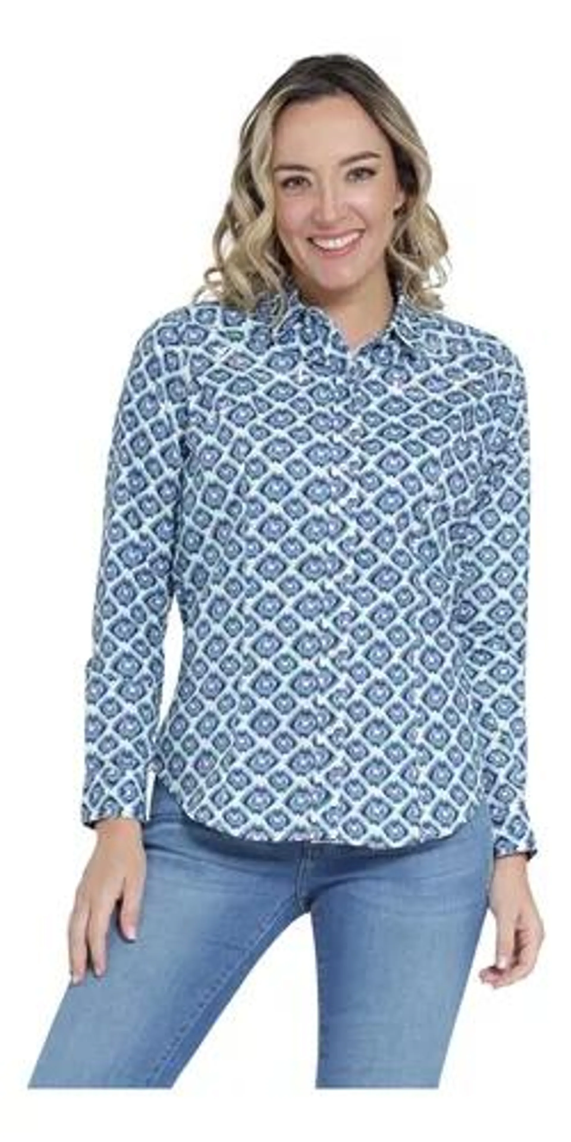 Blusa Vaquera Mujer Wrangler Slim Fit Manga Larga 403