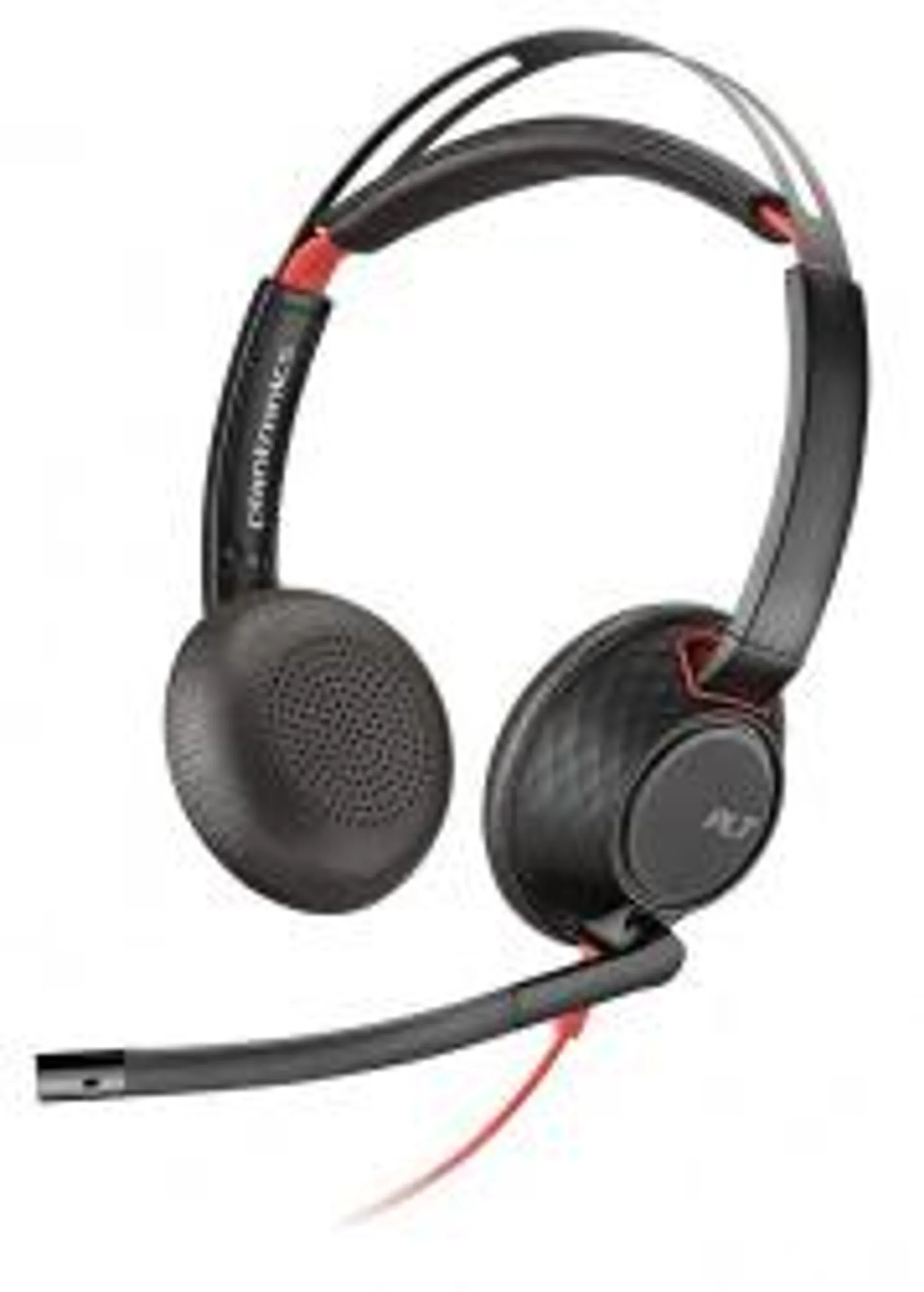 Poly Audífonos Blackwire 5220, USB-A/3.5mm, Negro
