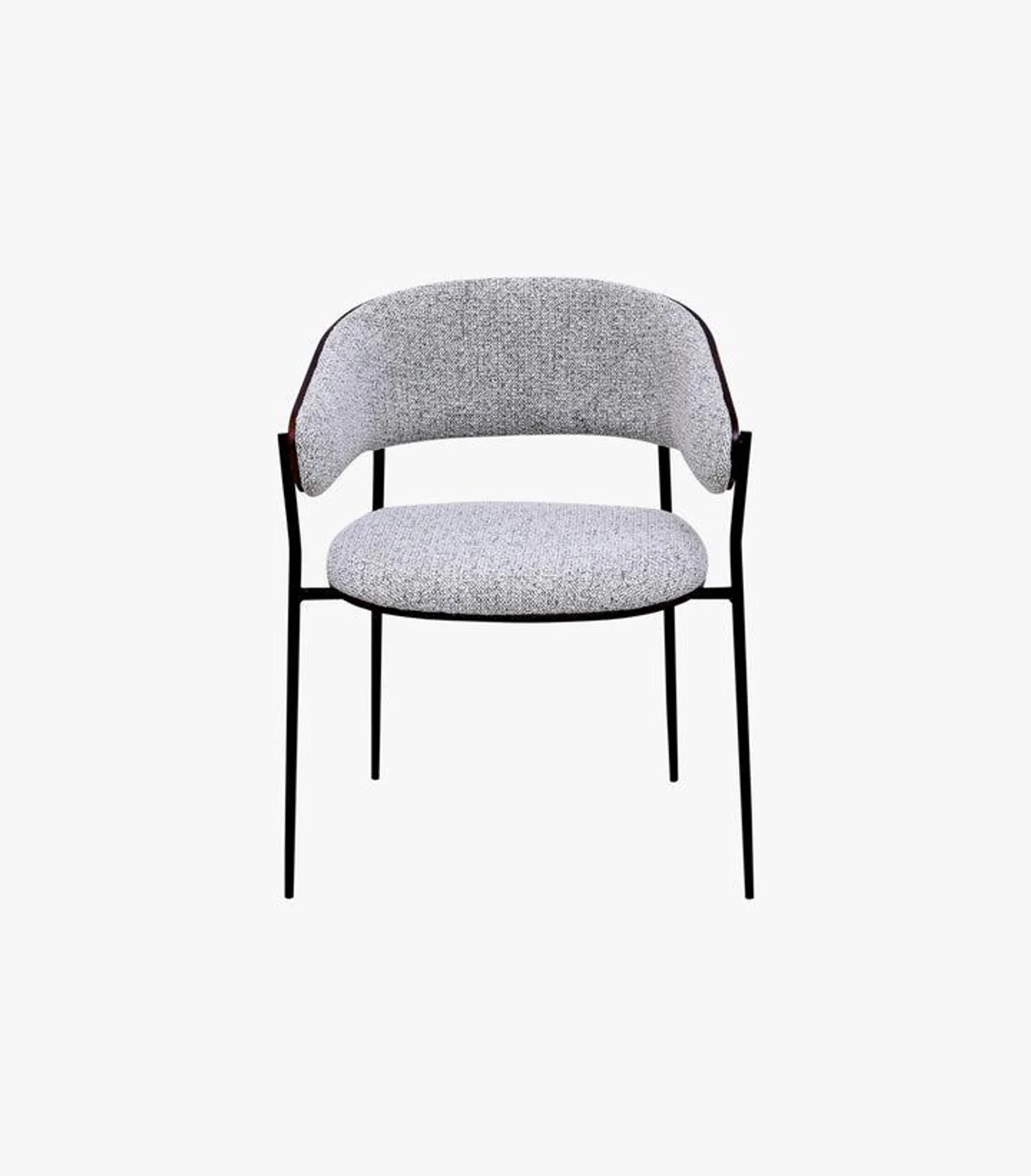 Silla Seoul de tela color gris