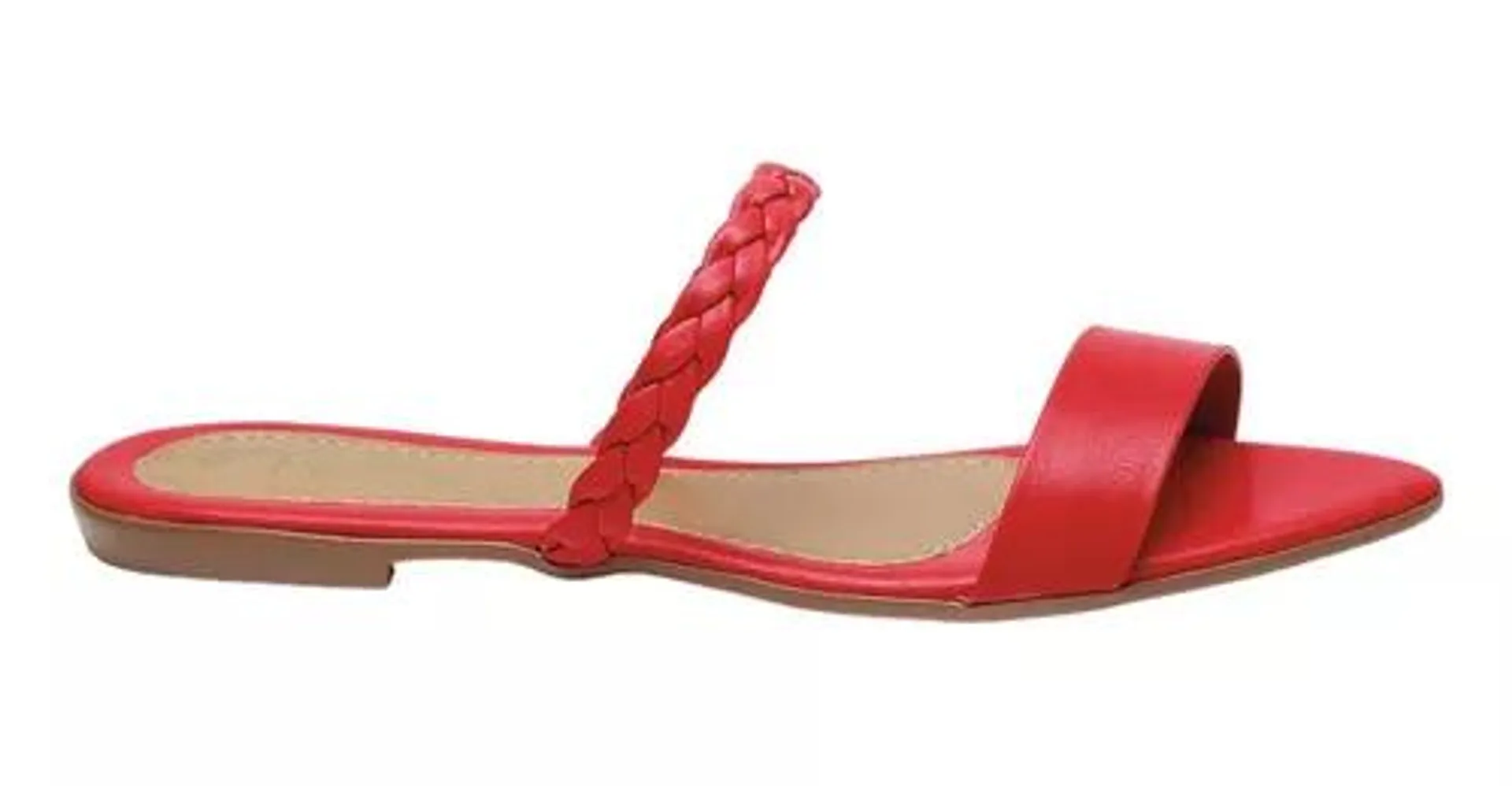 Sandalias Dama Chanclas Piso Para Mujer Aimara Rojo Fareli