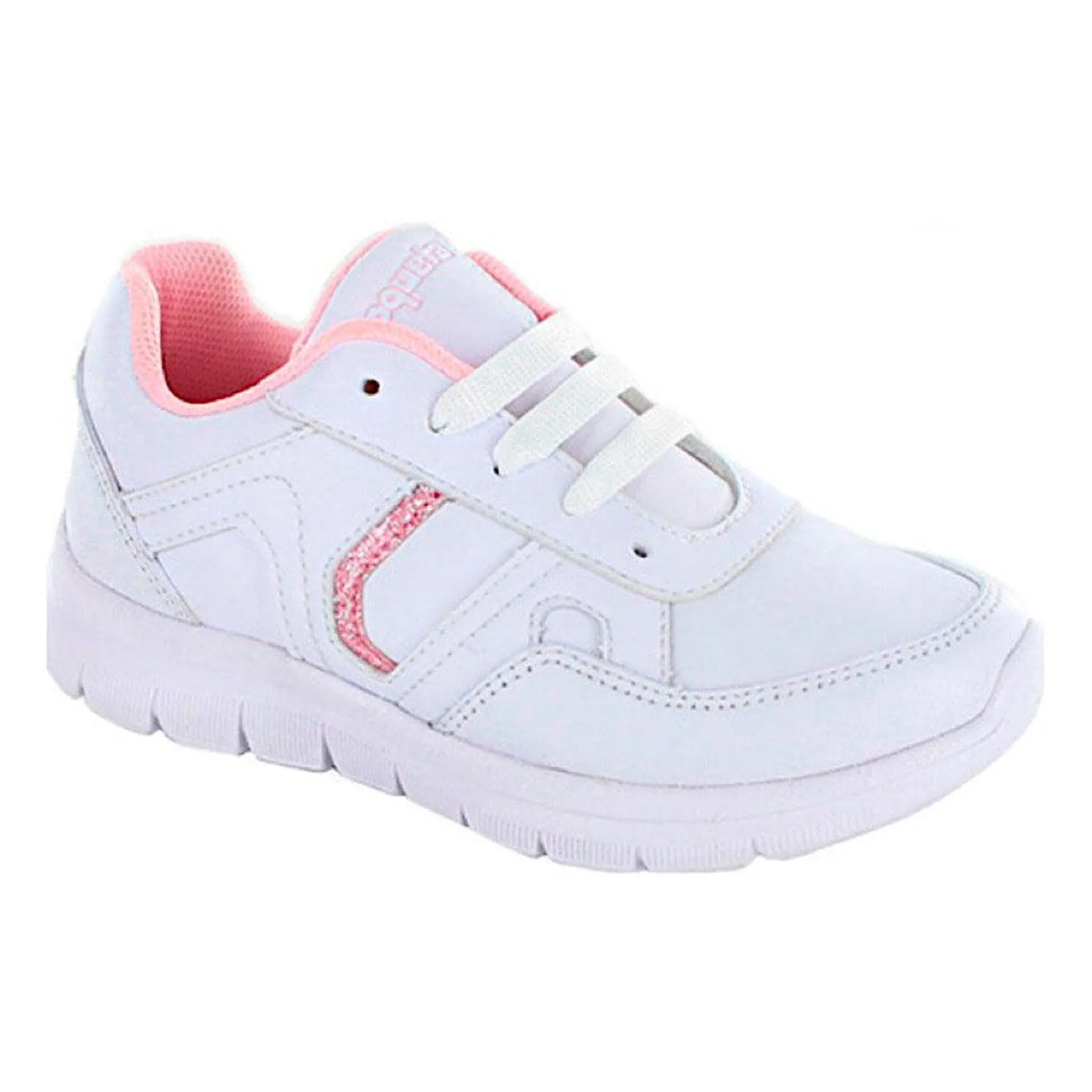 Tenis blancos detalle rosa niña Coqueta