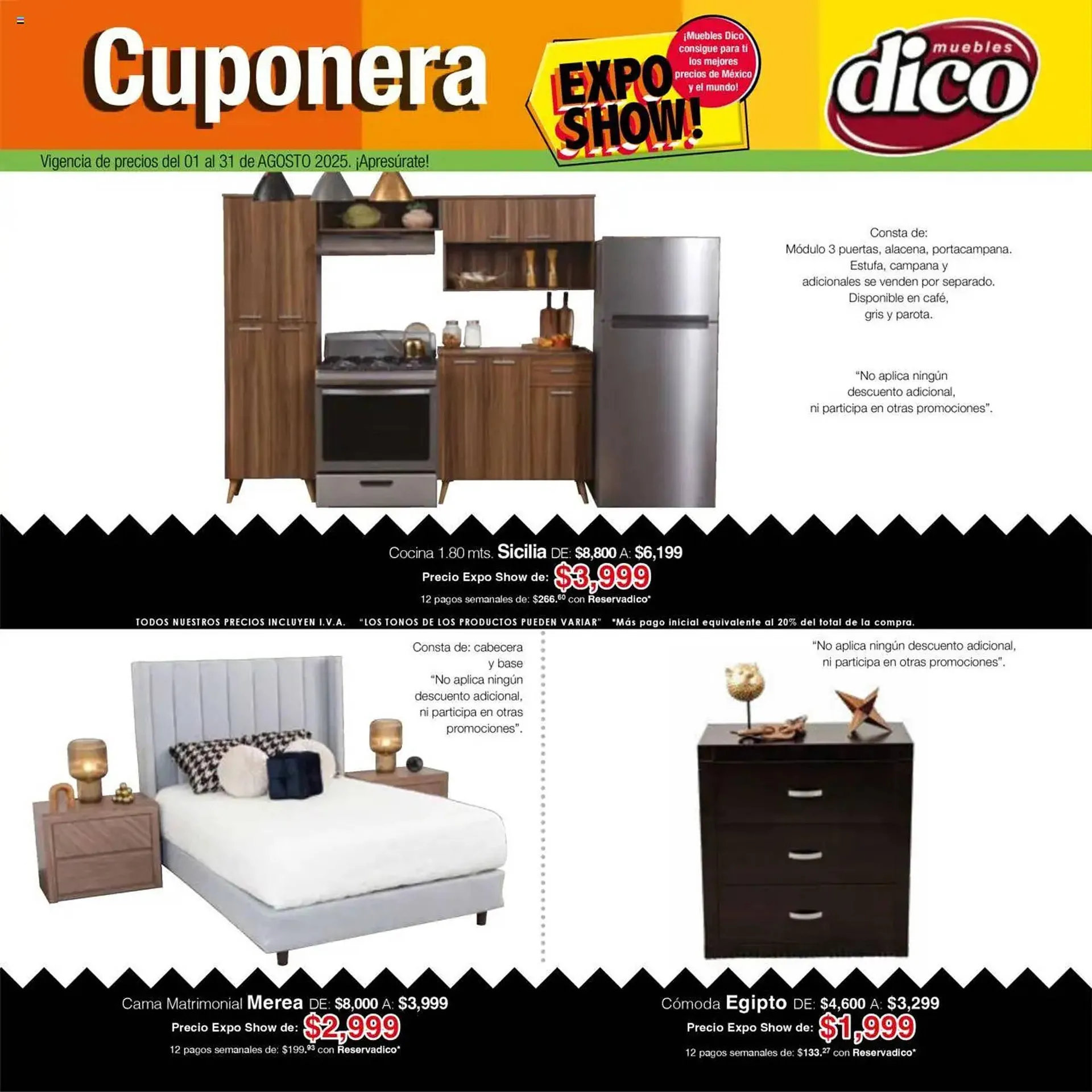 Catálogo de Catálogo Muebles Dico 1 de agosto al 1 de septiembre 2025 - Pagina 1