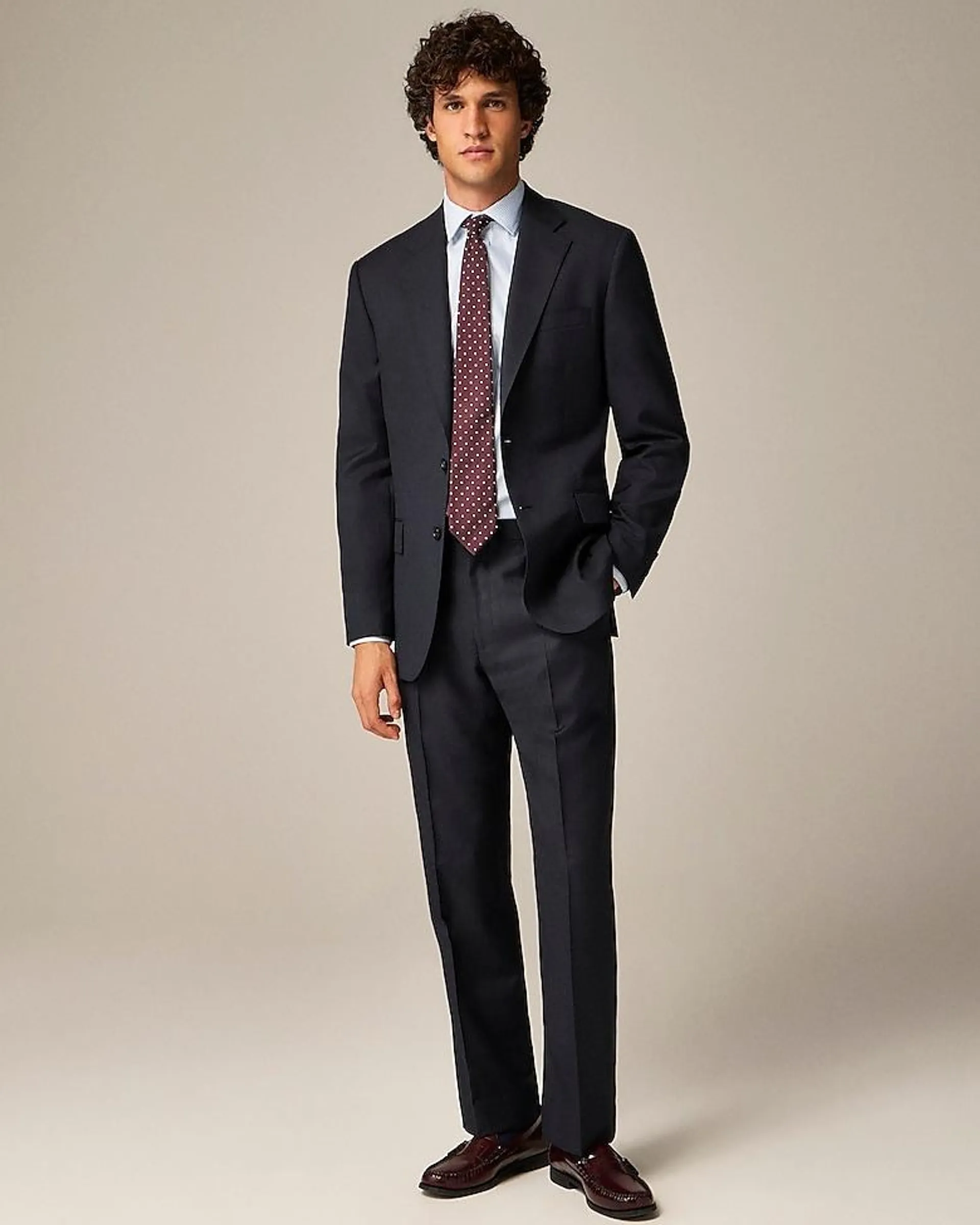 Crosby Classic-fit suit jacket in Italian worsted wool