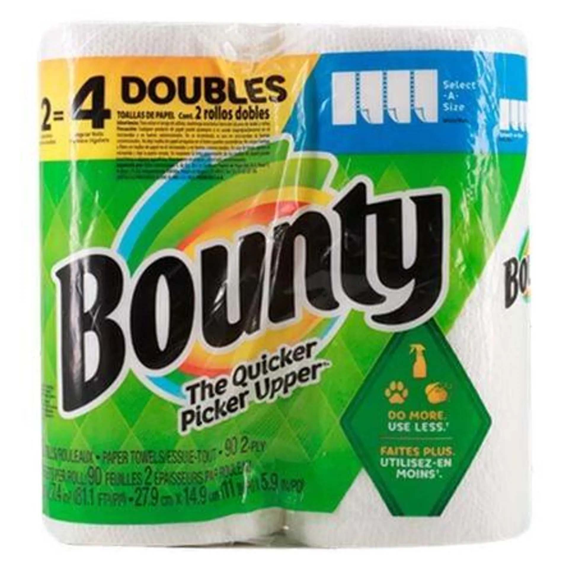 Toalla de Cocina Bounty Impreso 2 rollos 90 Hojas Dobles