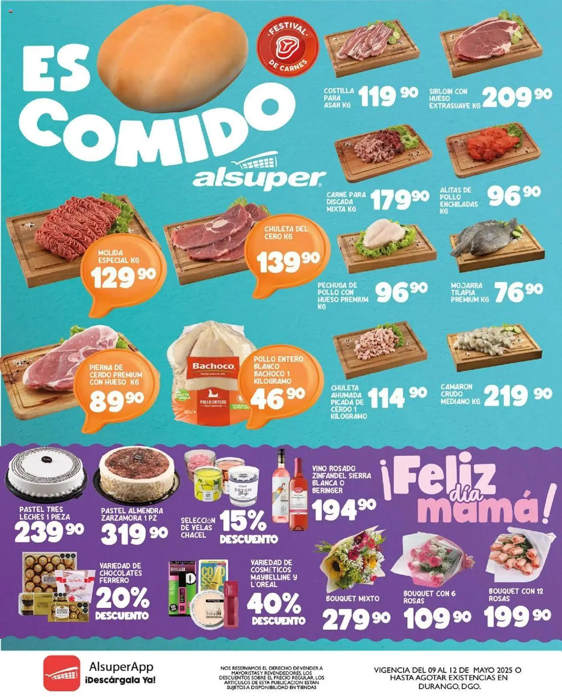 Catálogo de Alsuper folleto - Durango 	 9 de mayo al 12 de mayo 2025 - Pagina 1