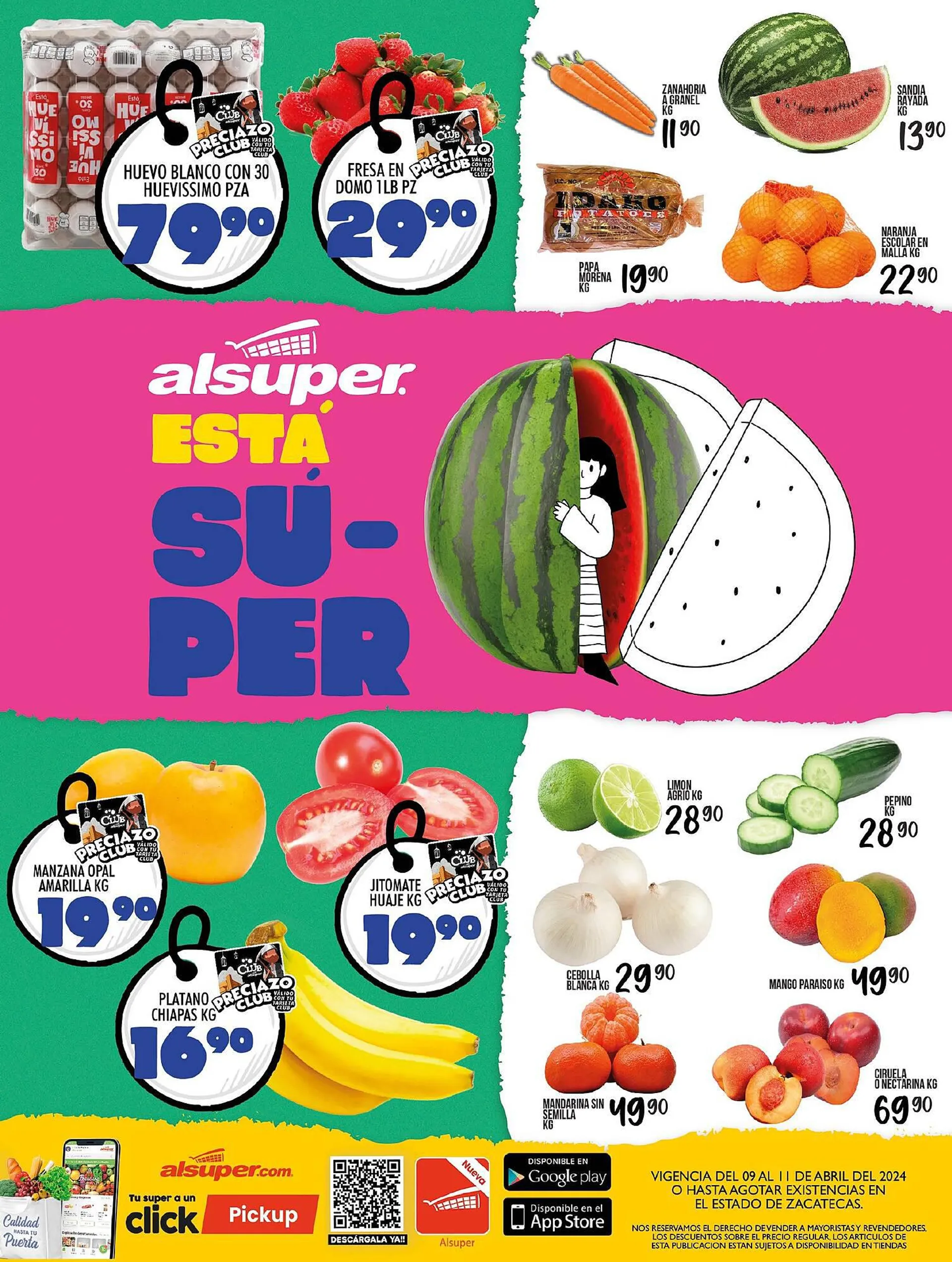 Catálogo de Catálogo Alsuper 9 de abril al 11 de abril 2024 - Pagina 1