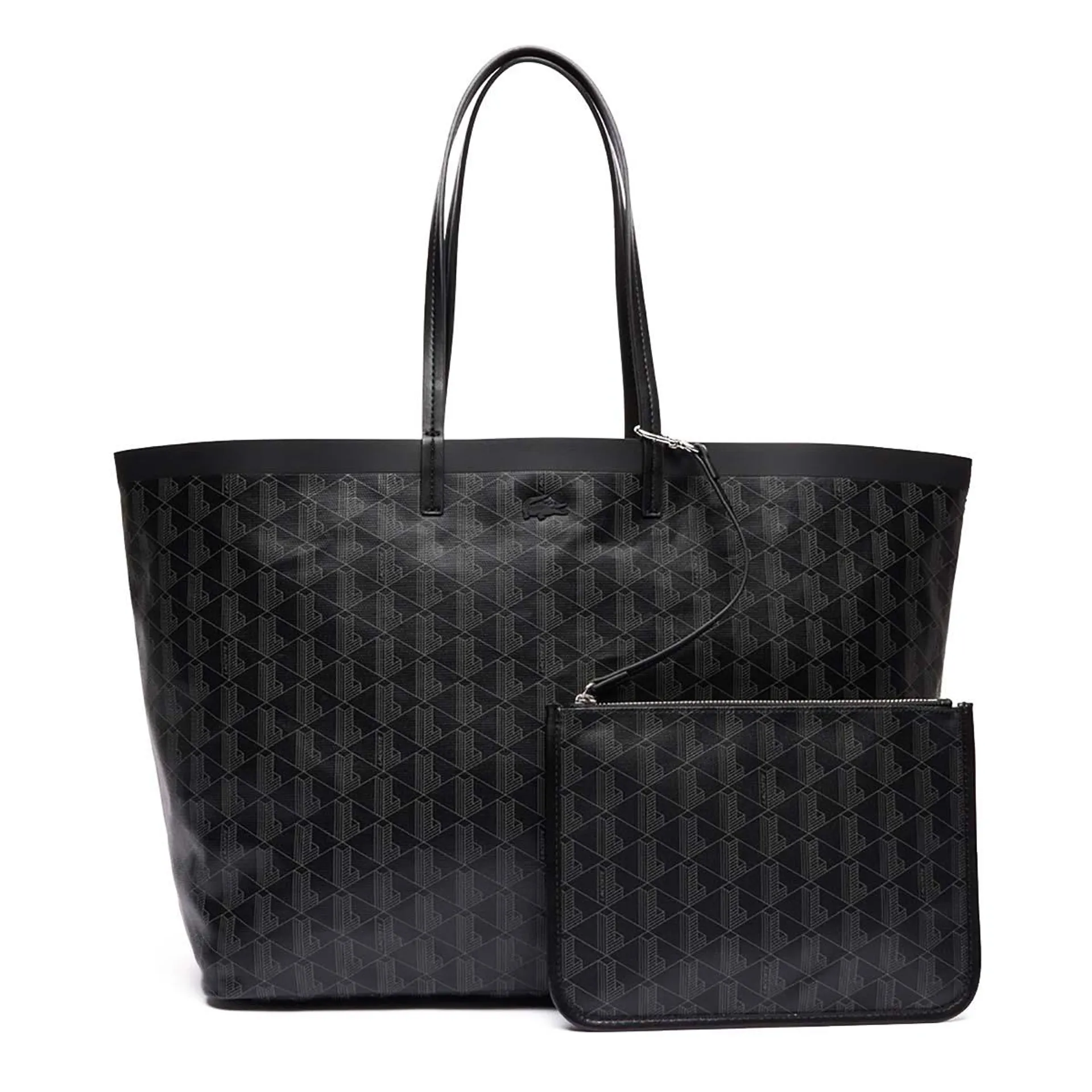 Bolsa Casual Para Dama Lacoste Mon Noir Gris NF4345ZE-H45