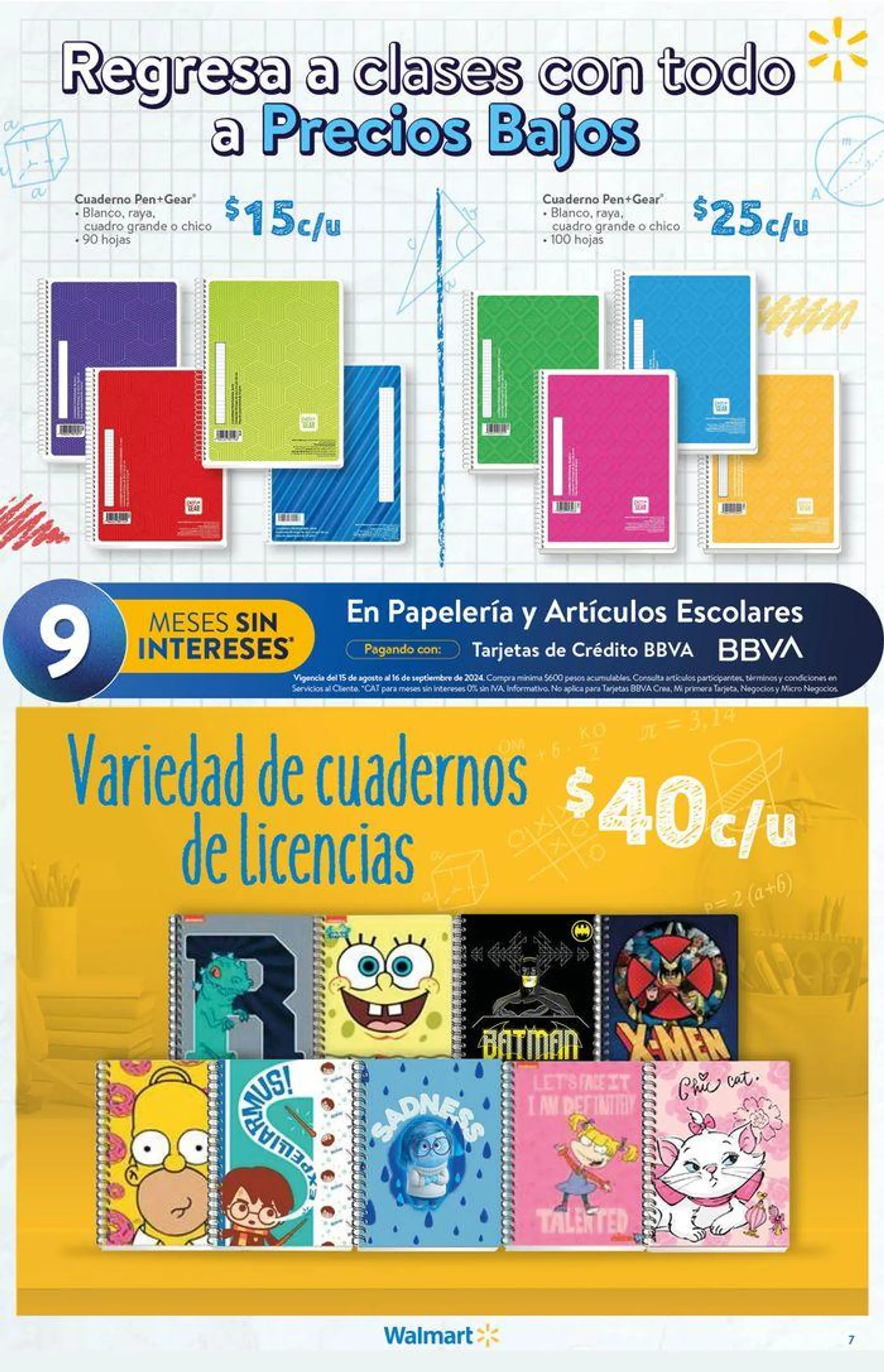 Catálogo de Walmart - Back to School 16 de agosto al 17 de septiembre 2024 - Pagina 7