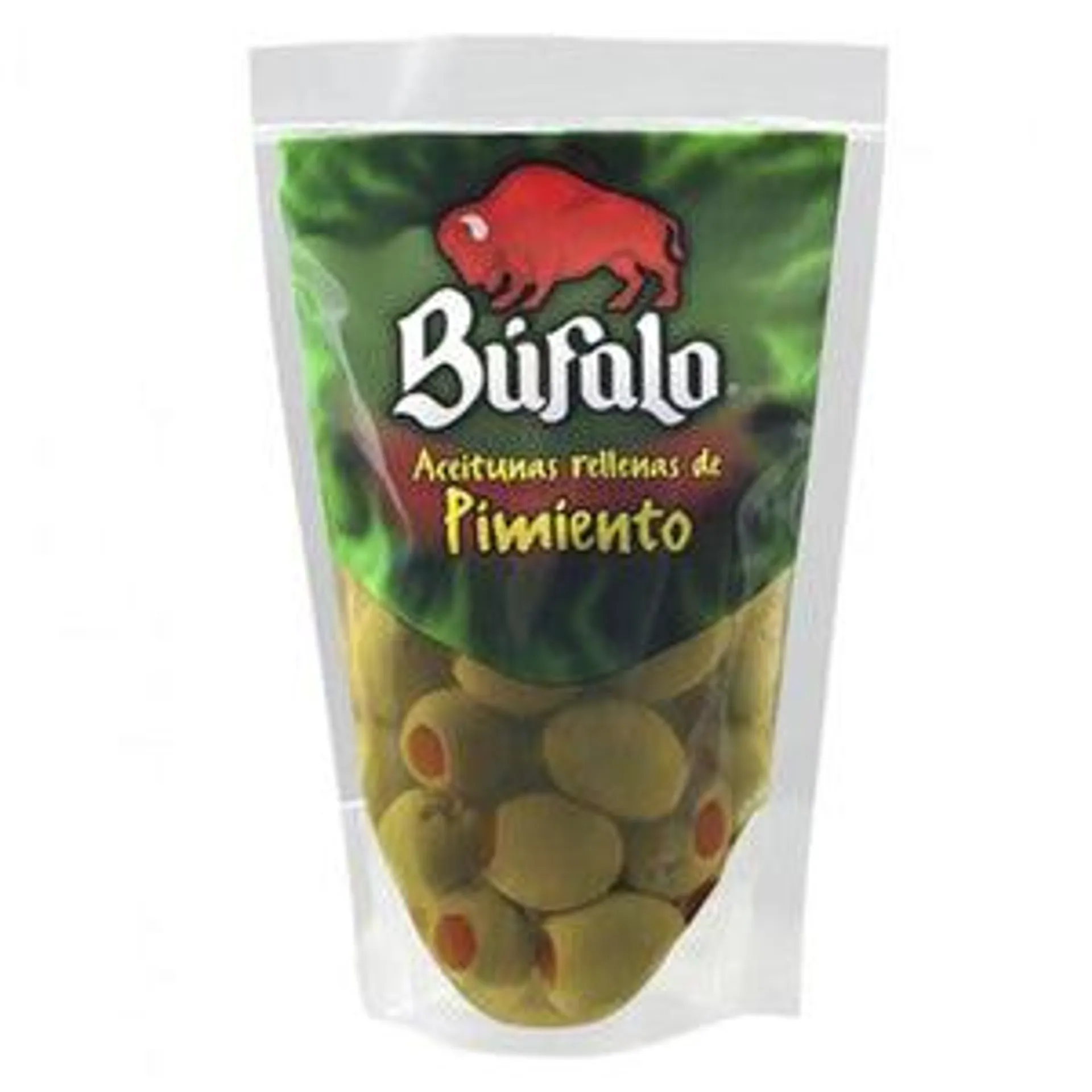 ACEITUNA RELLENA PIMIENTO BUFALO 190 GR.