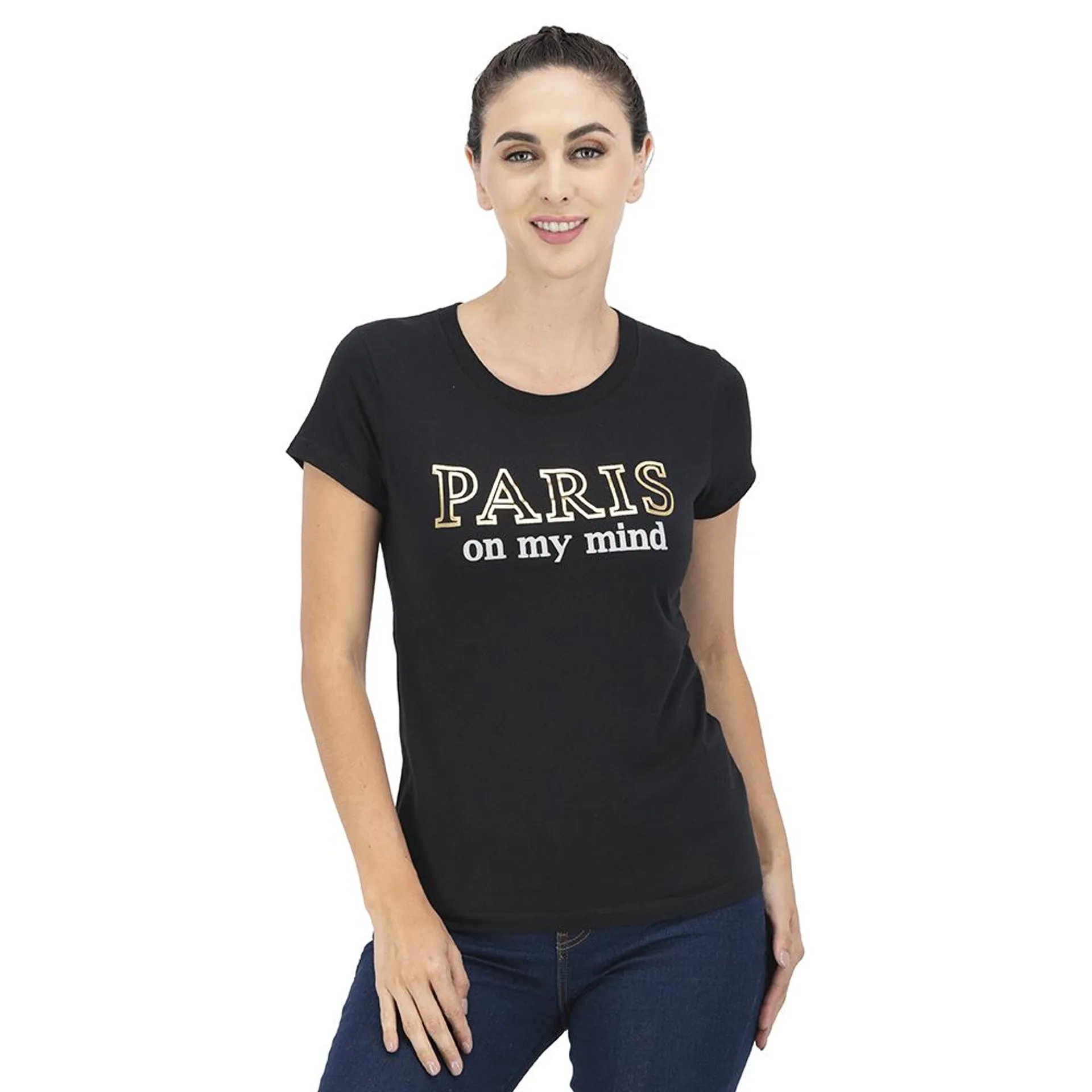 Playera Mujer Estampado Paris