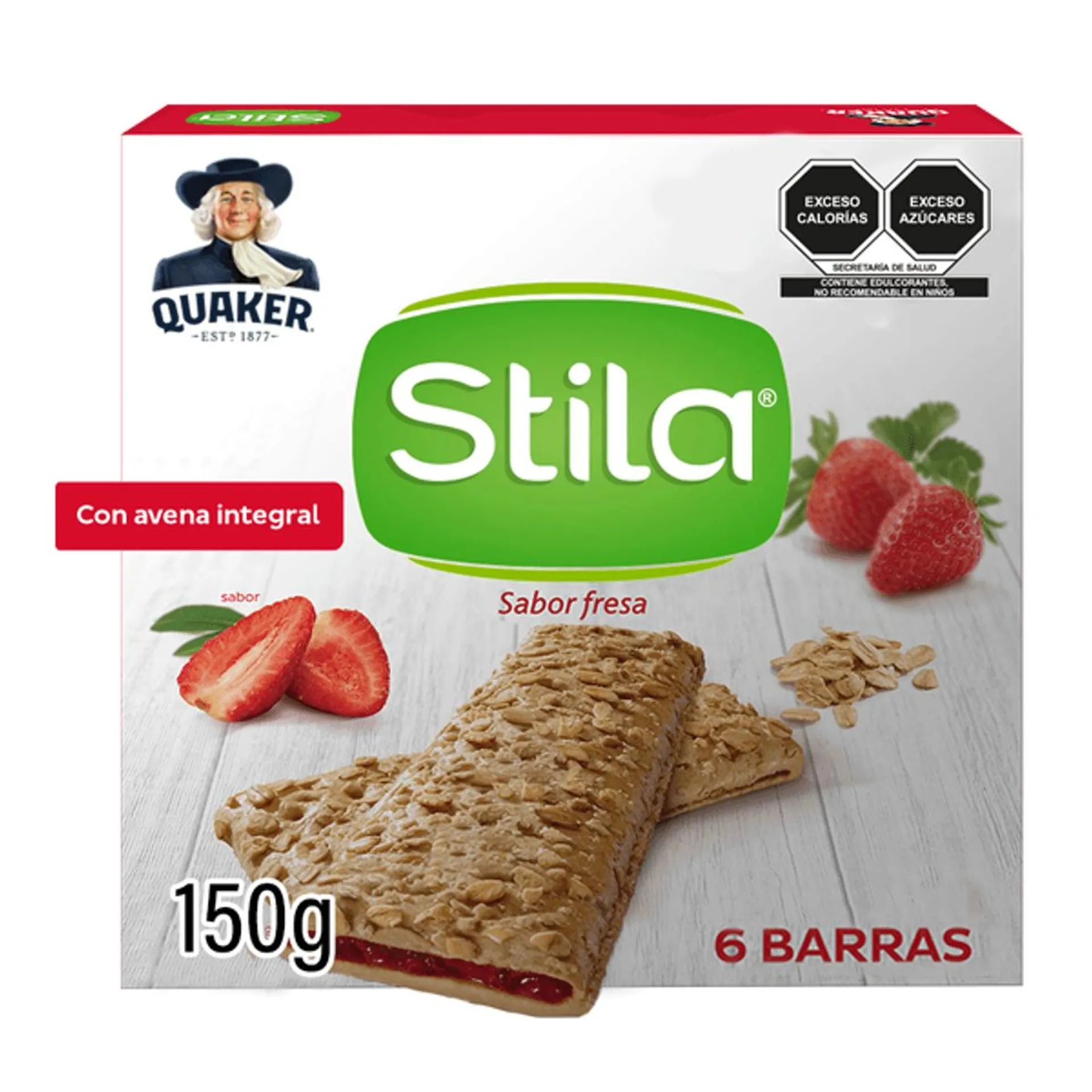 Barras de Avena Stila Sabor Fresa 150 g