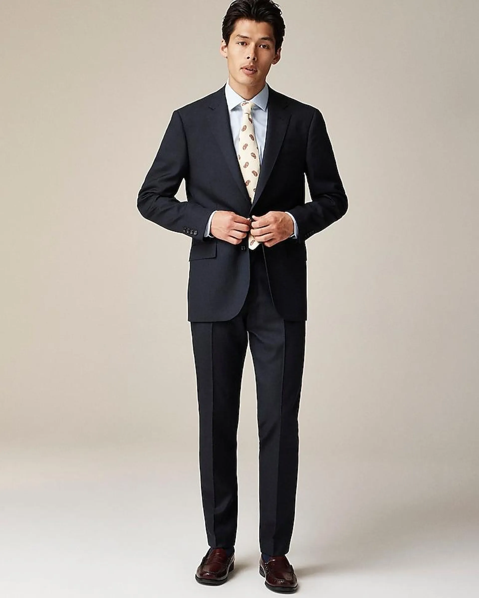 Ludlow Slim-fit suit jacket in Italian worsted wool