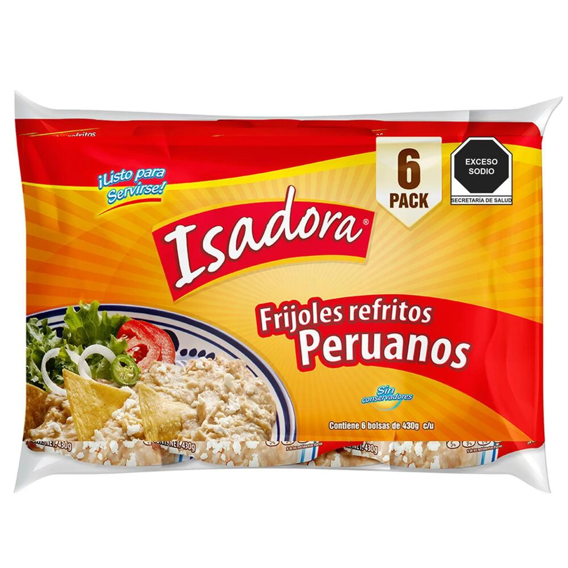 Frijoles Refritos Peruanos Isadora 6/430 g