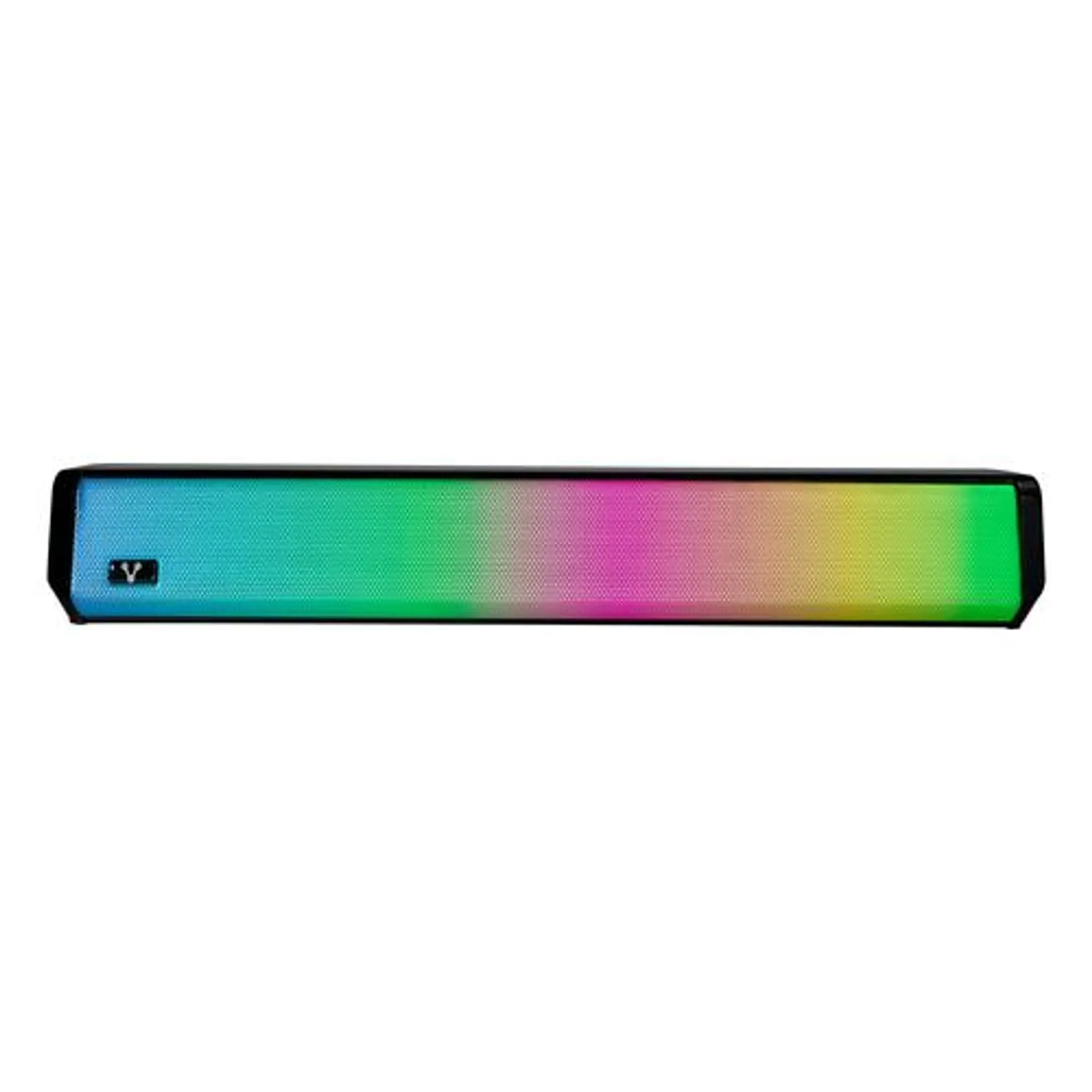 Barra De Sonido Vorago Bsp-320 Iluminacion Rainbow Control De Volumen Inalambrica Bluetooh 3.5Mm Usb