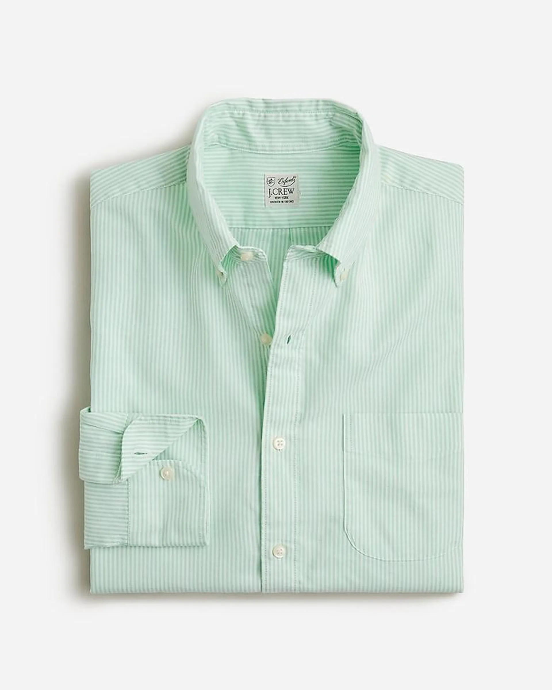 Slim Broken-in organic cotton oxford shirt