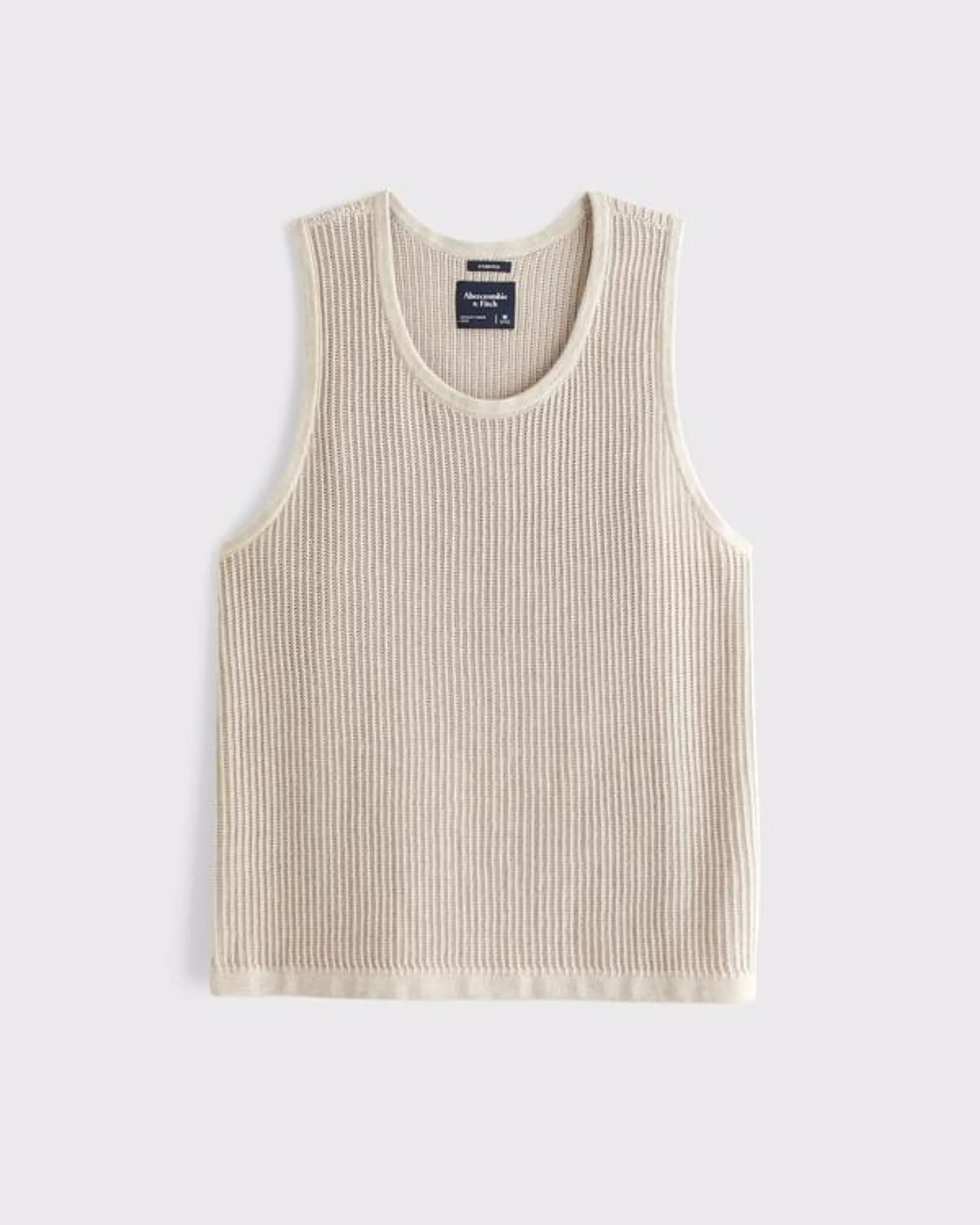 Cropped Classic Stitch Sweater Tank