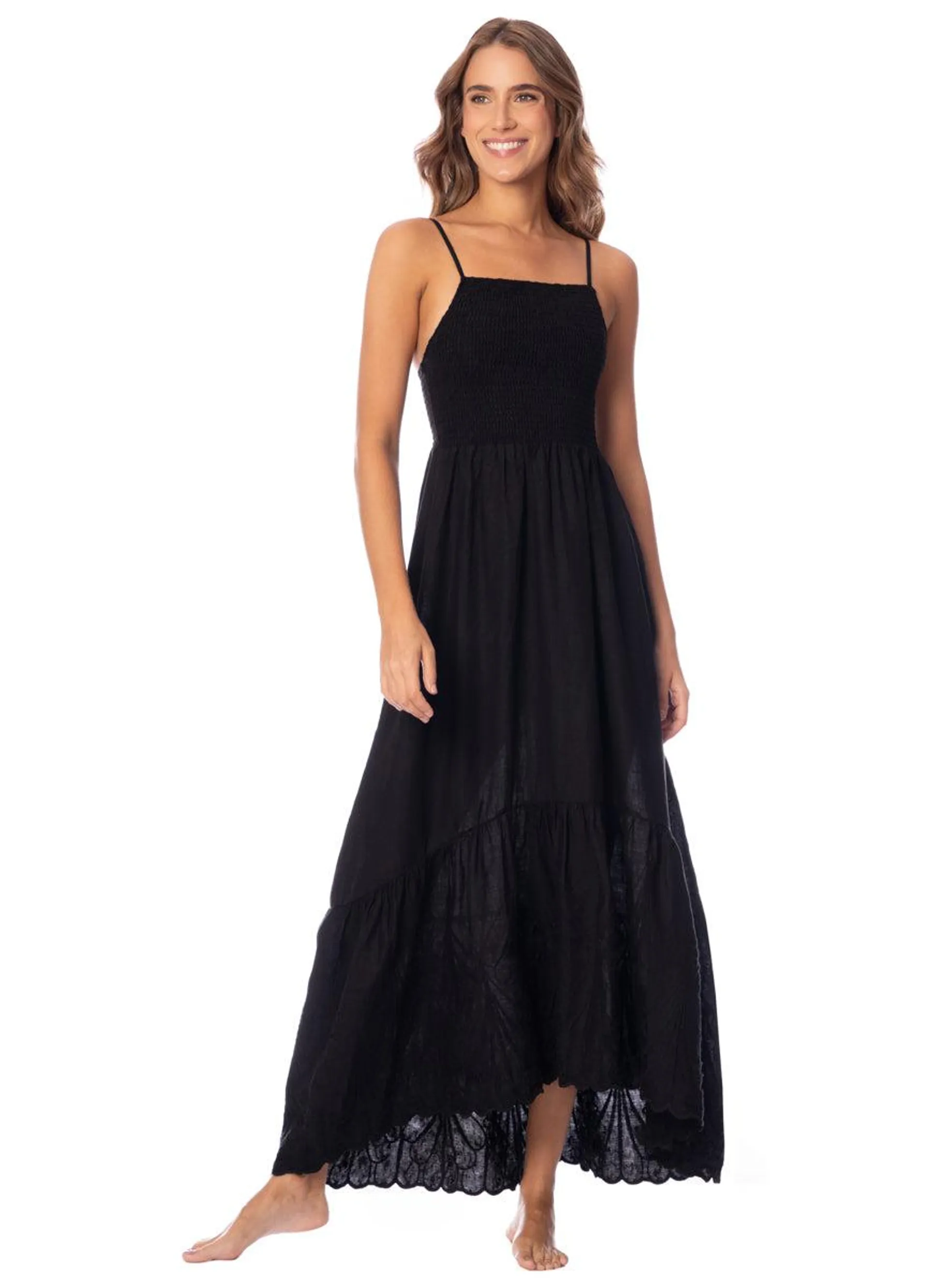 Jade Black Isadora Long Dress