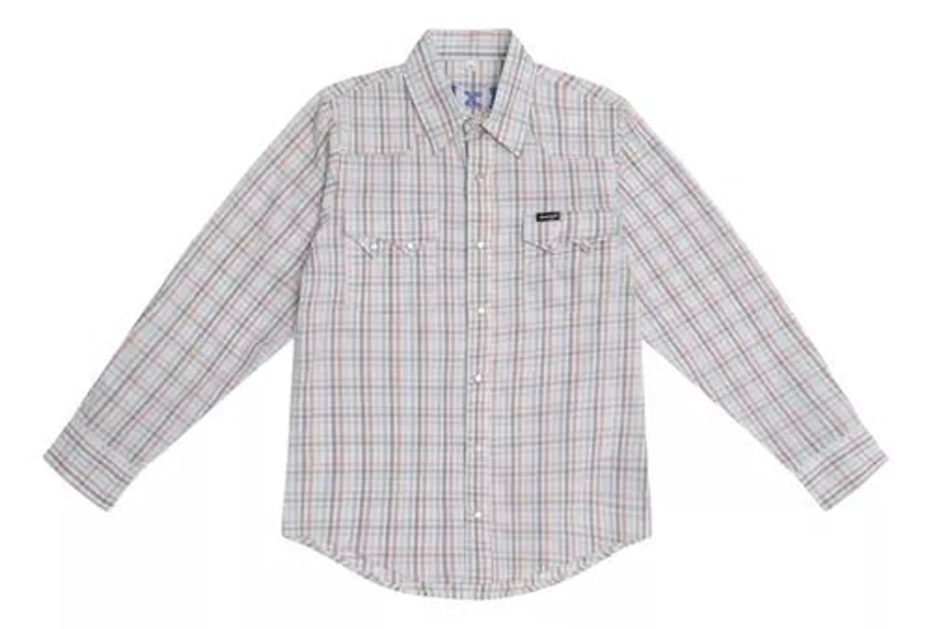 Camisa Vaquera Niño Wrangler Slim Fit Manga Larga 407