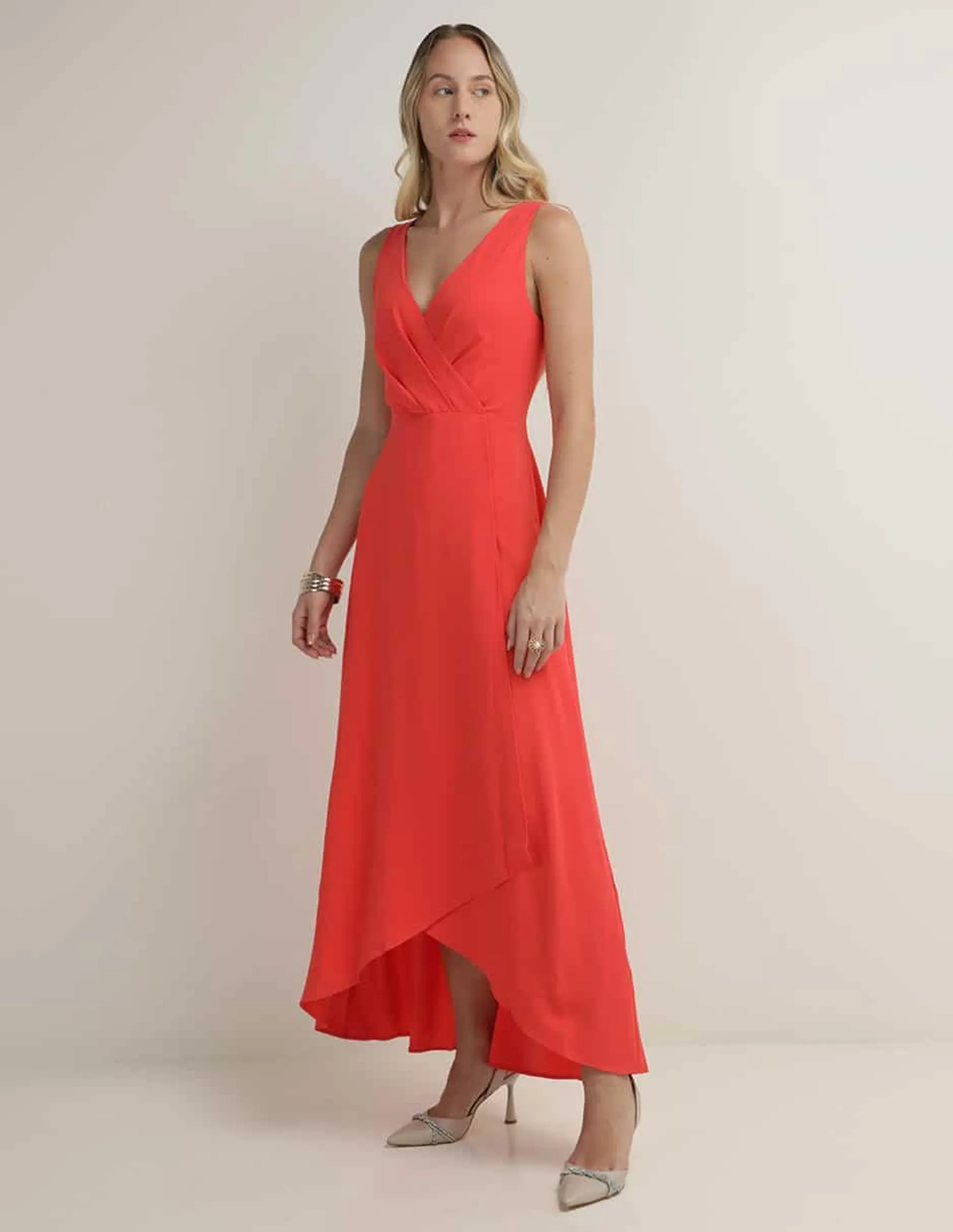 Vestido largo formal Connected Apparel para mujer