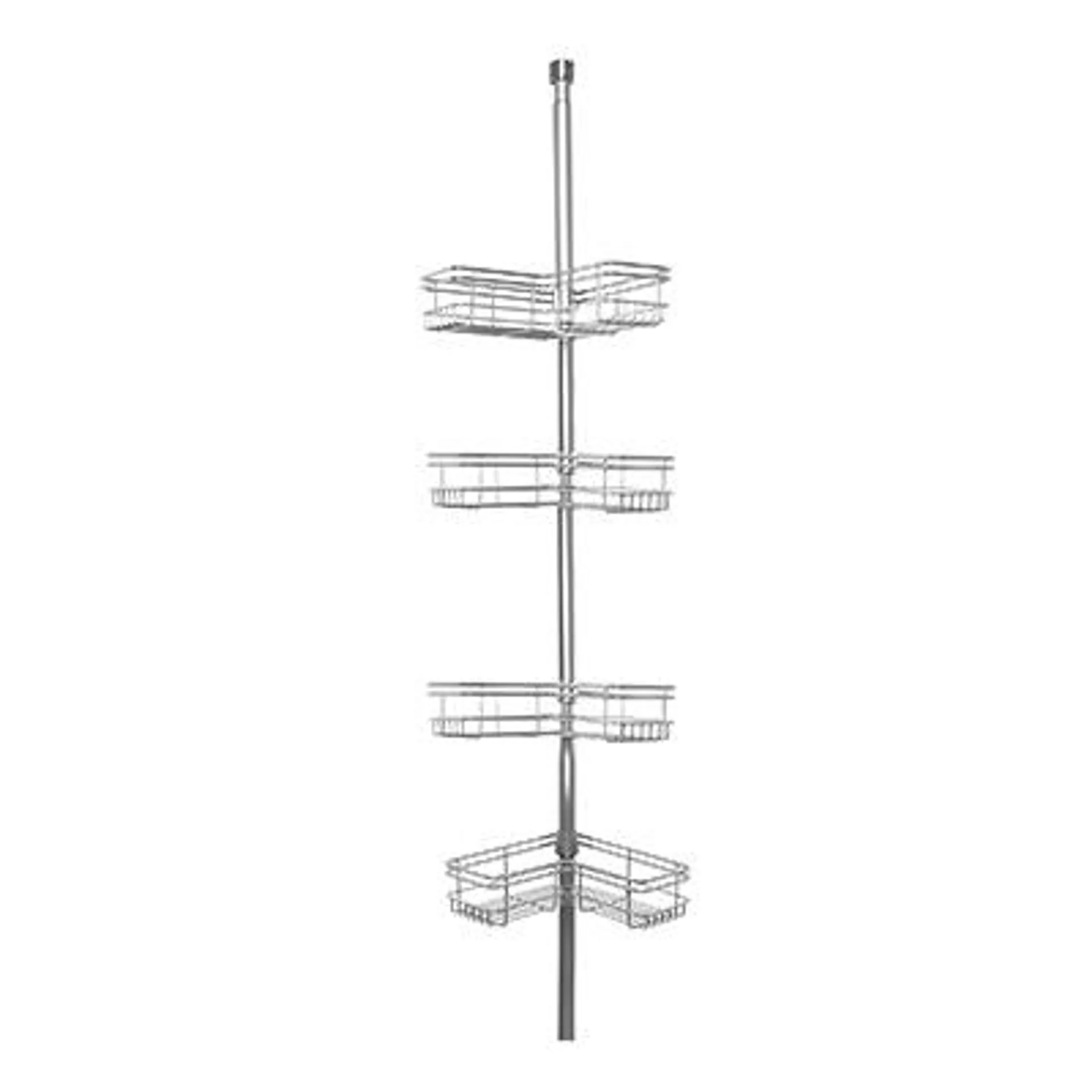 ESQUINERO ORGANIZADOR PARA REGADERA 246 X 30.9 CM PLATA GLACIER BAY