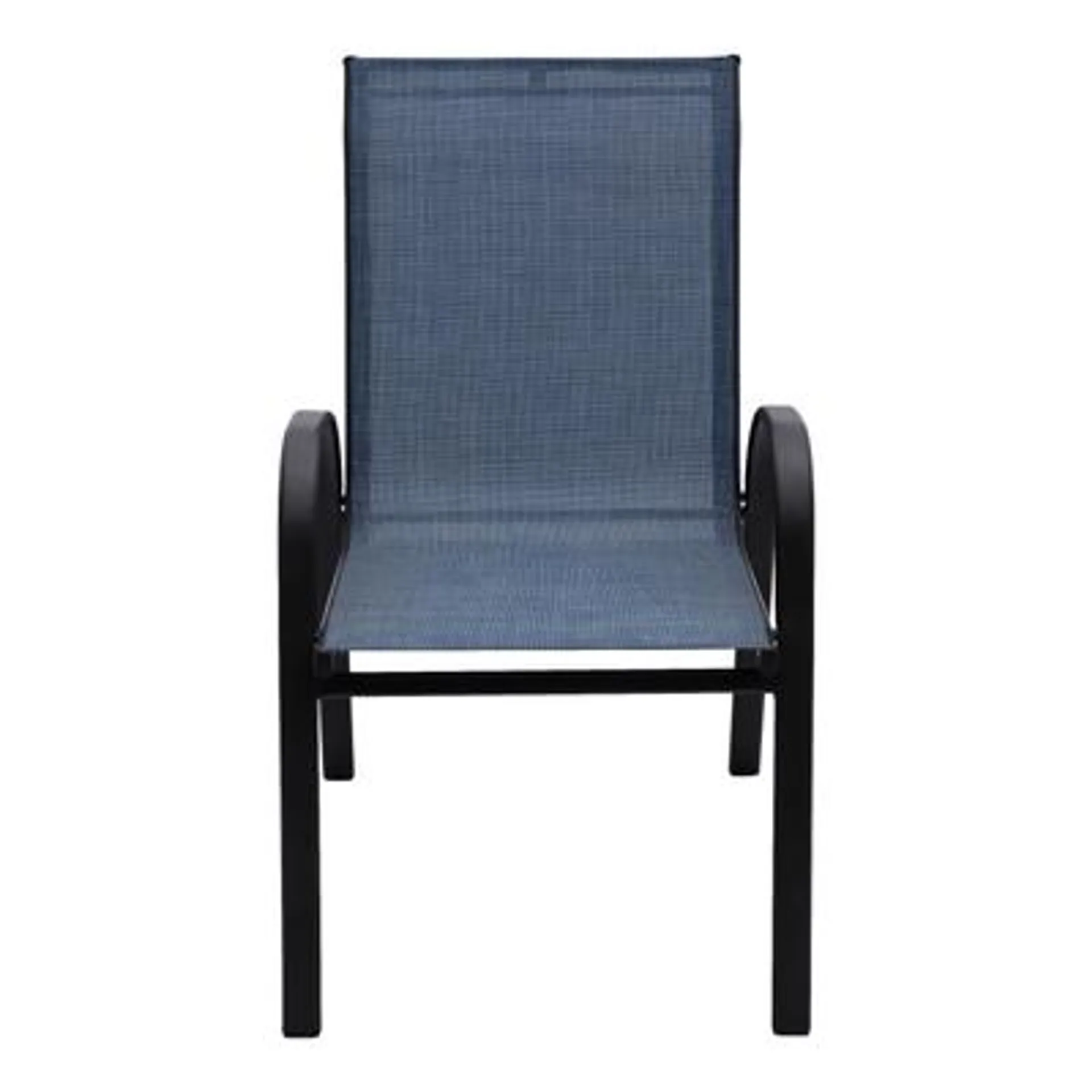 SILLA FIJA AZUL SLING ESTRUCTURA DE ACERO