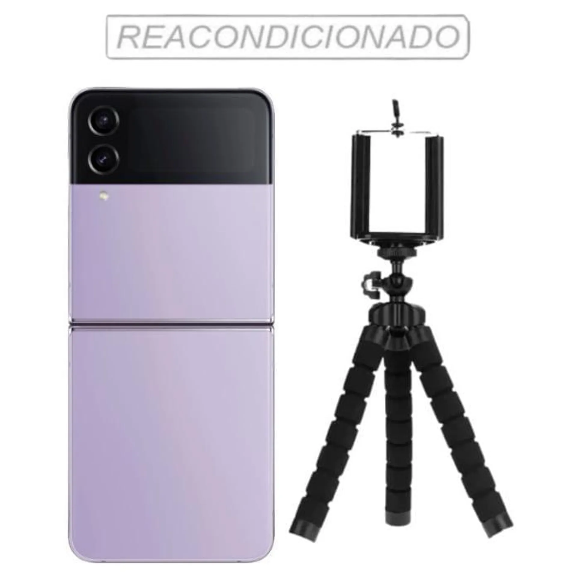 Samsung z flip4 Reacondicionado 128GB morado + trípode