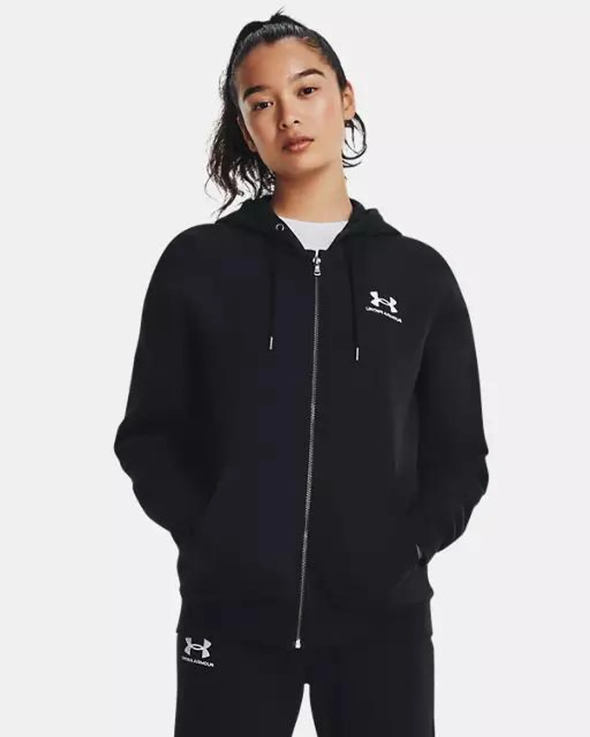 Sudadera UA Essential Fleece Full-Zip para mujer