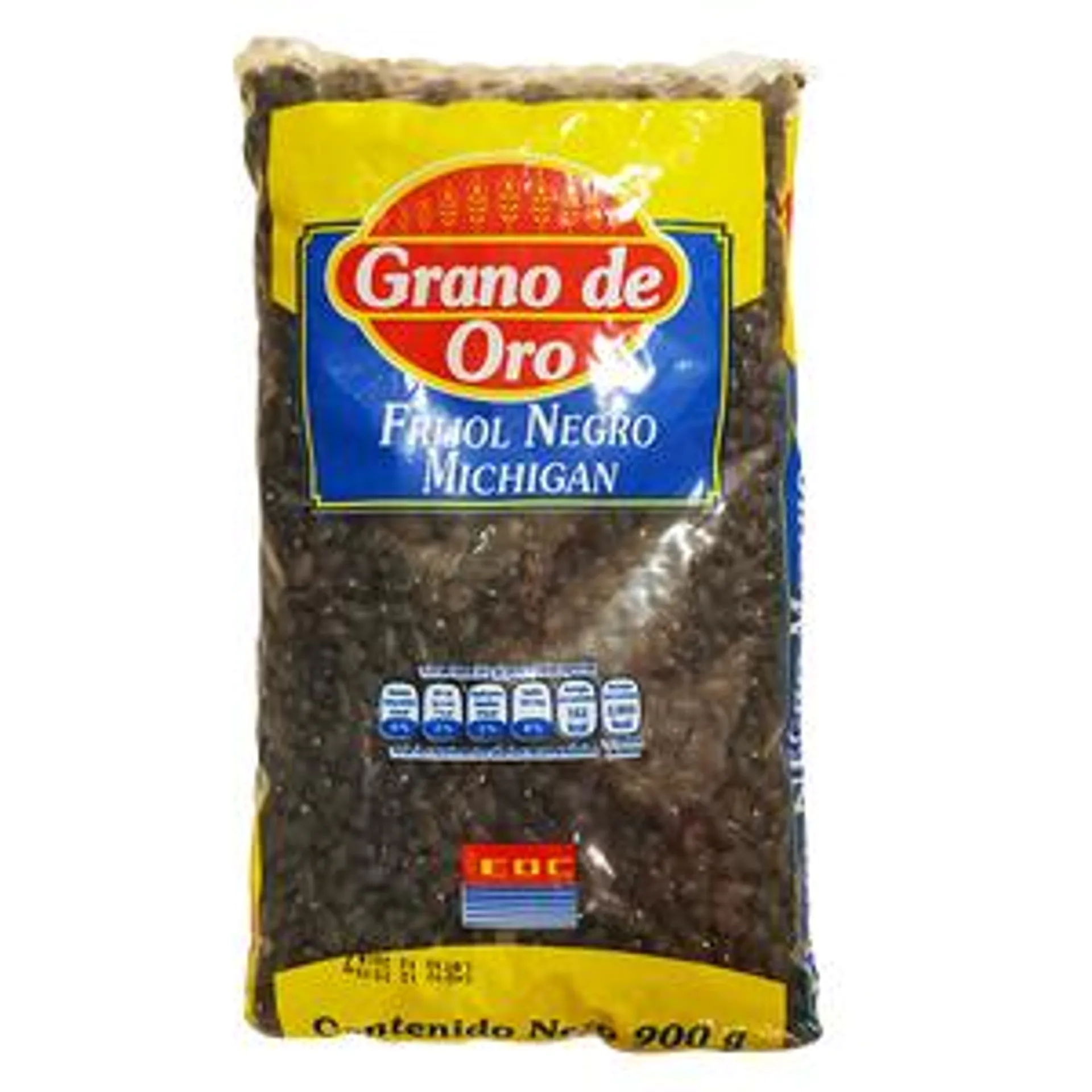 FRIJOL NEGRO GRANO DE ORO 900 GR.