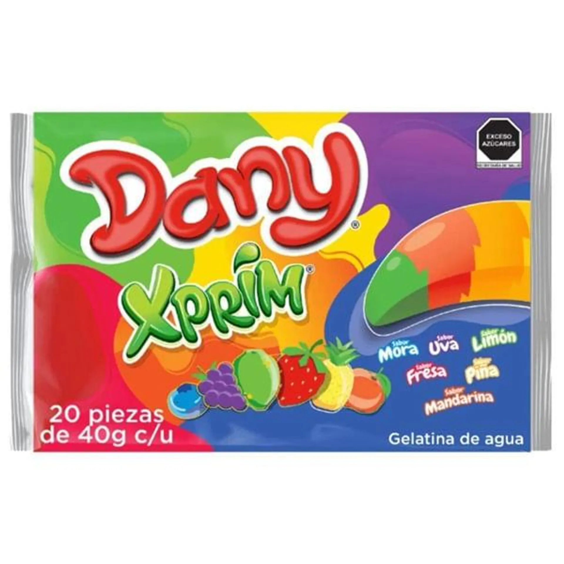 Multipack gelatina Dany exprimible 20 piezas de 40 g