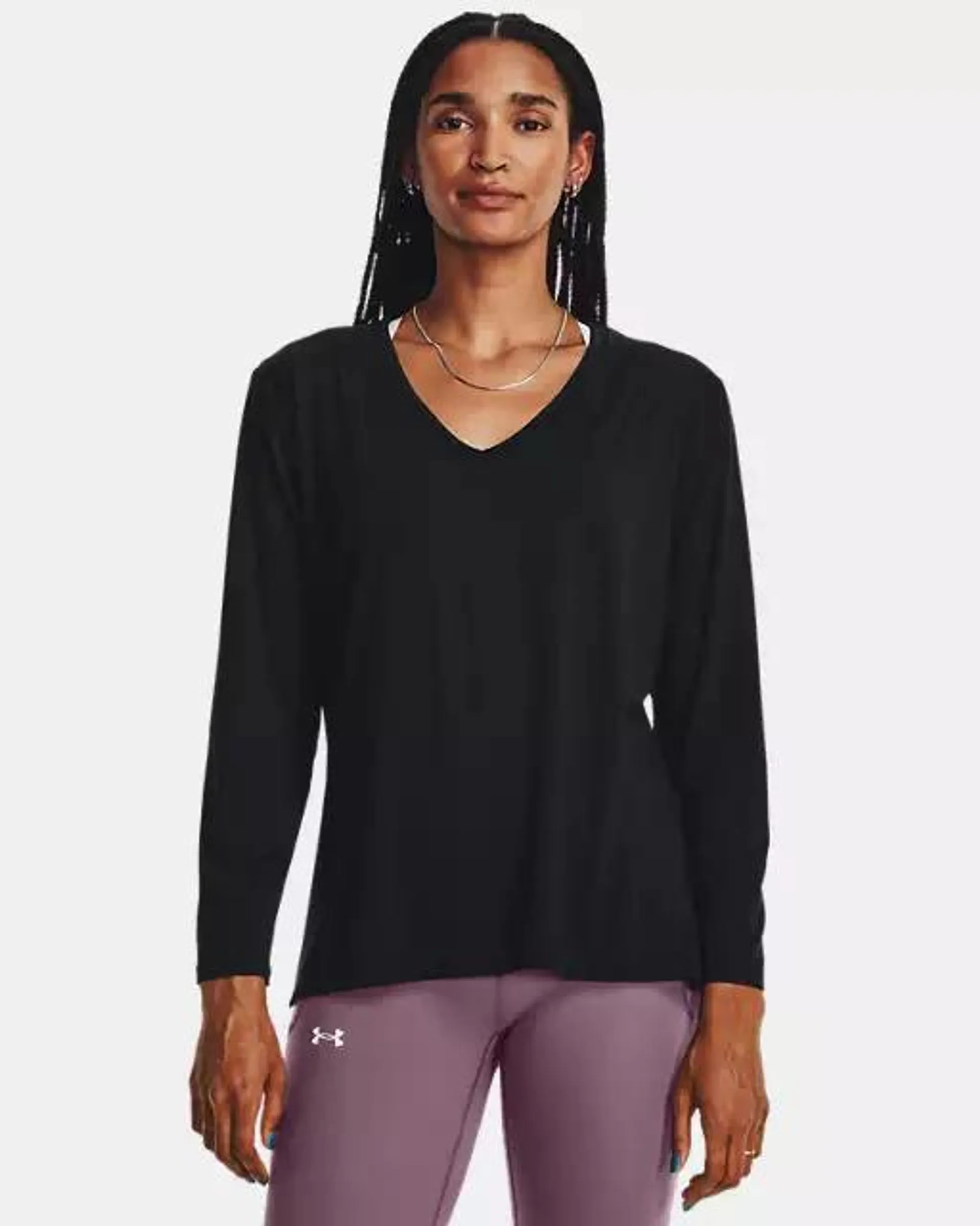 Camiseta de manga larga UA Meridian Longline para mujer