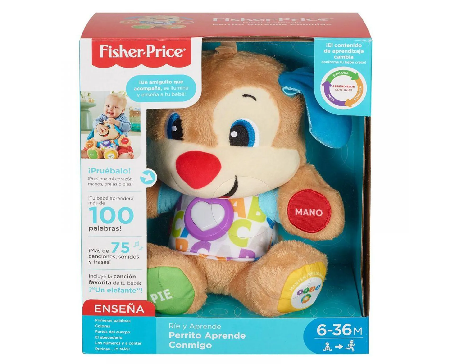 Fisher Price Ríe y Aprende Perrito Aprende Conmigo